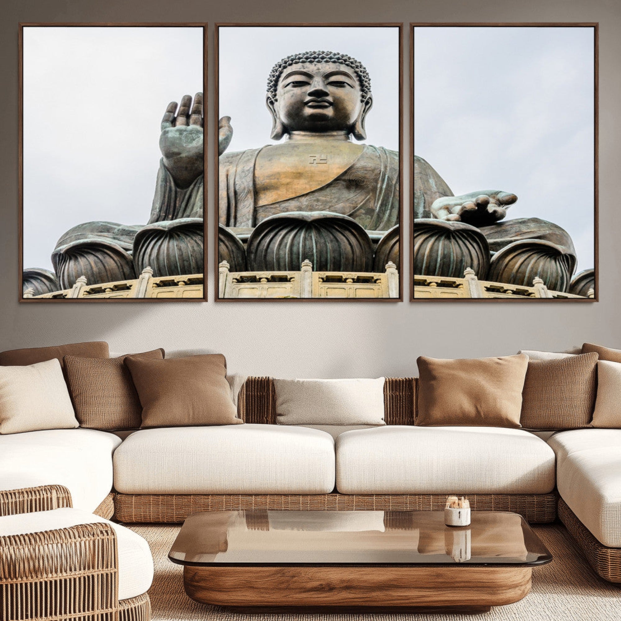 77041-MGV-CV-36X24-Buddha Statue Wall Art Canvas Print