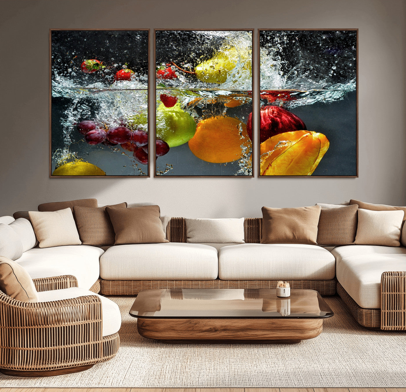 -Kithen Vegetables World Wall Art Canvas Print