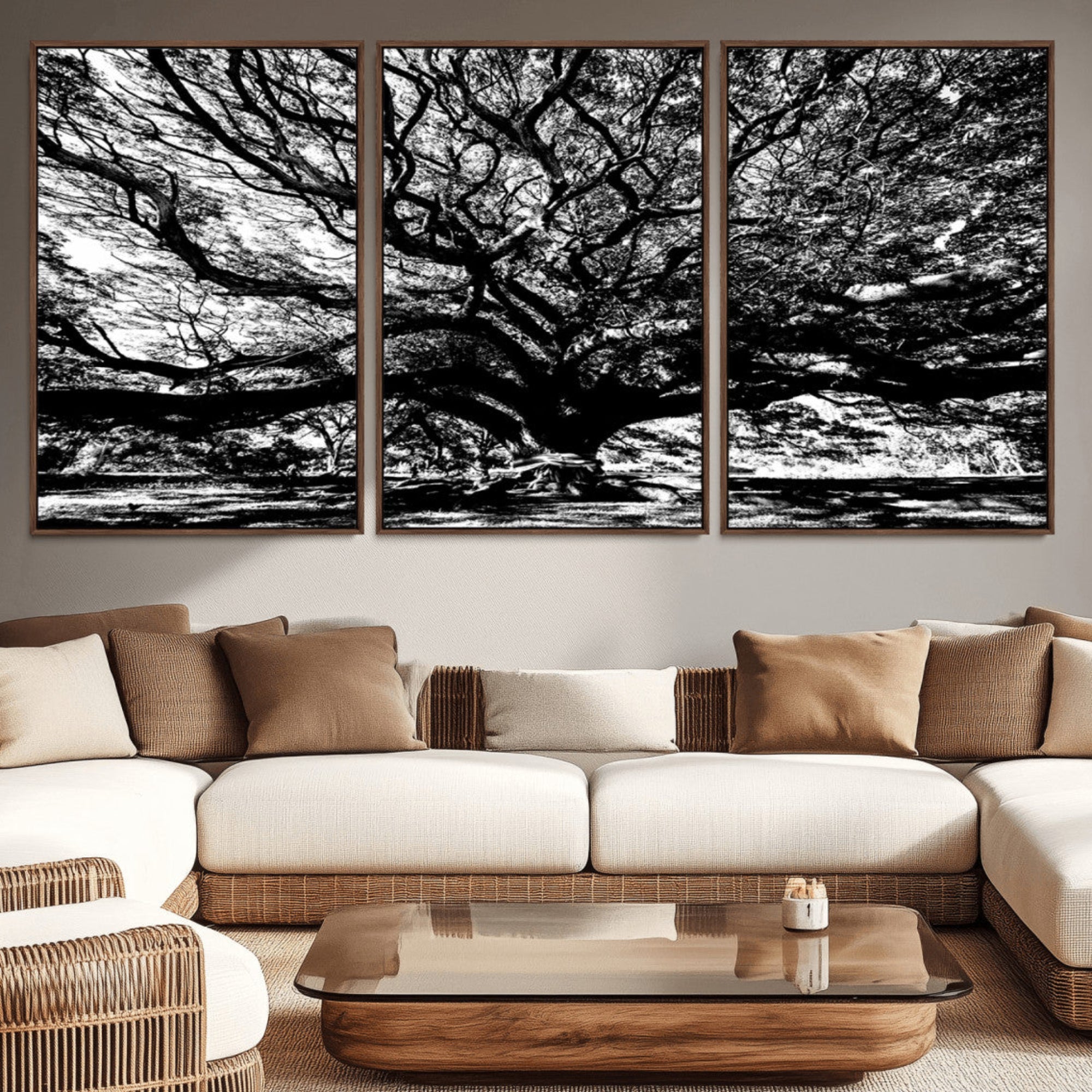 20836-MGV-CV-36X24-Mighty Angel Oak Wall Art | Angel Oak Tree Art Print