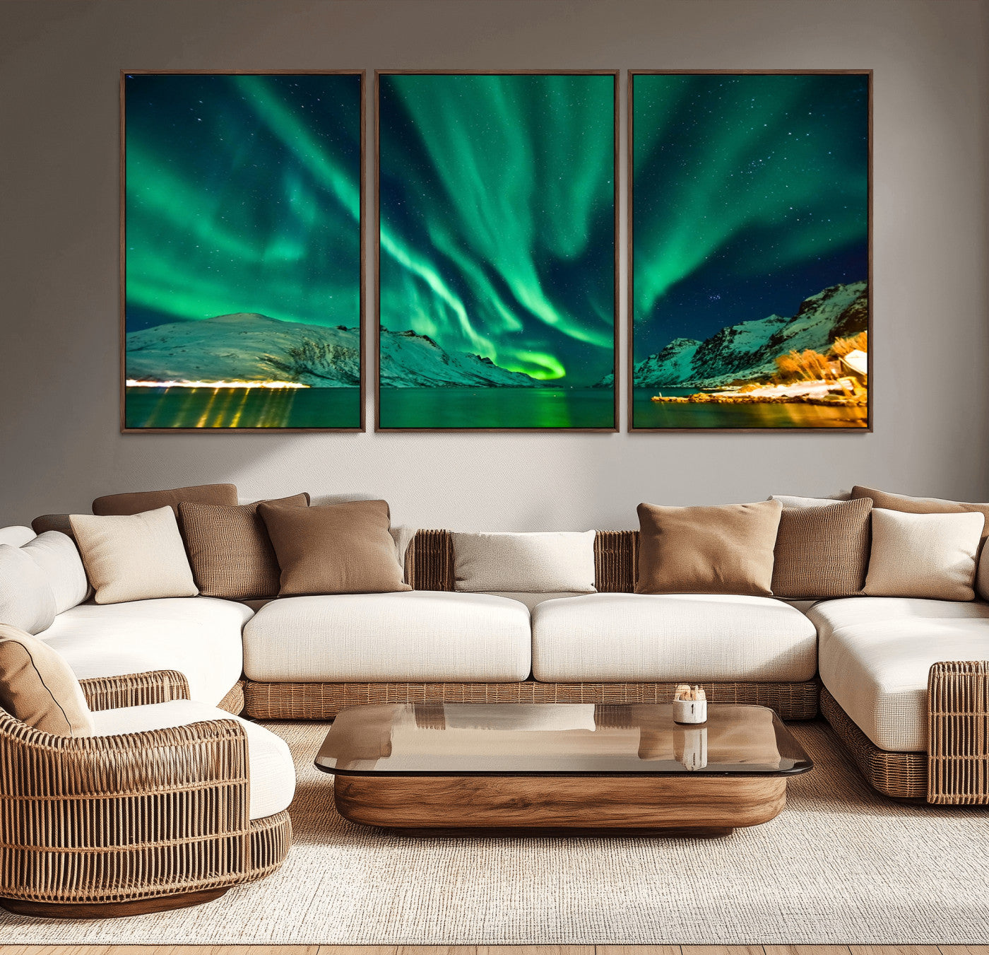 -Northern Lights Wall Art Canvas Print