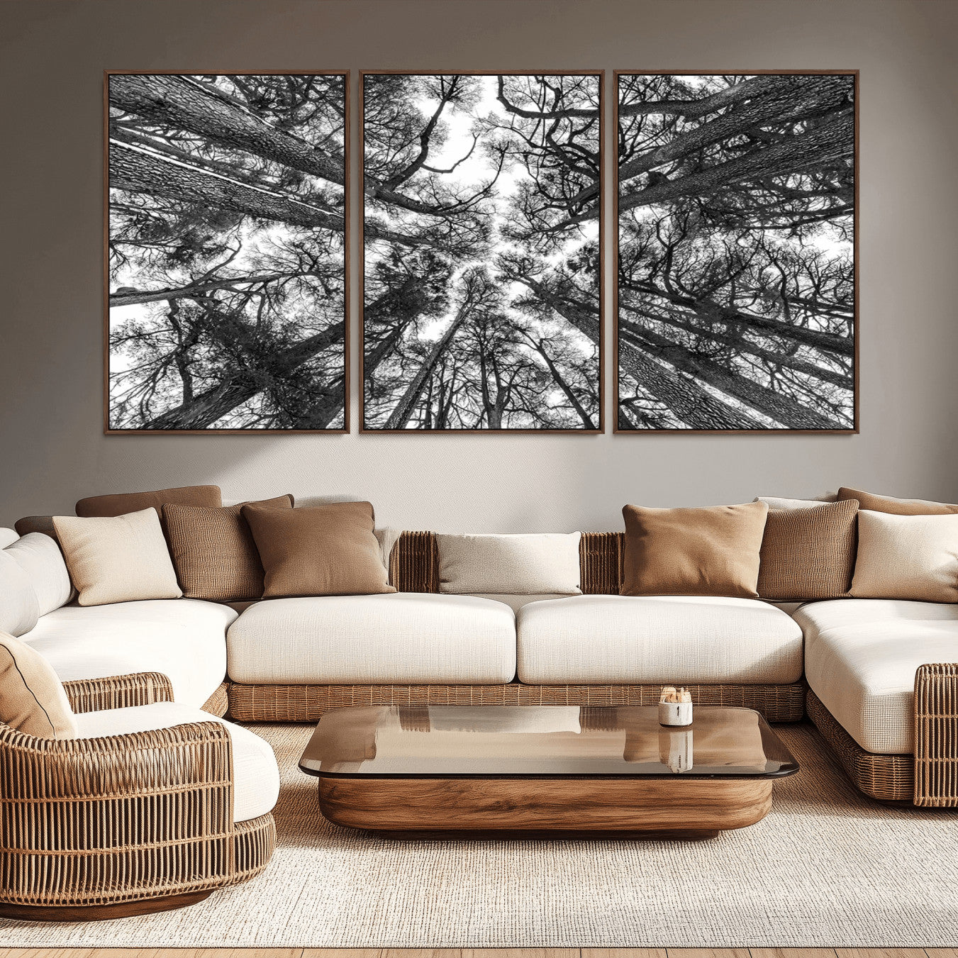 -Trees Contemporary Art Canvas Print