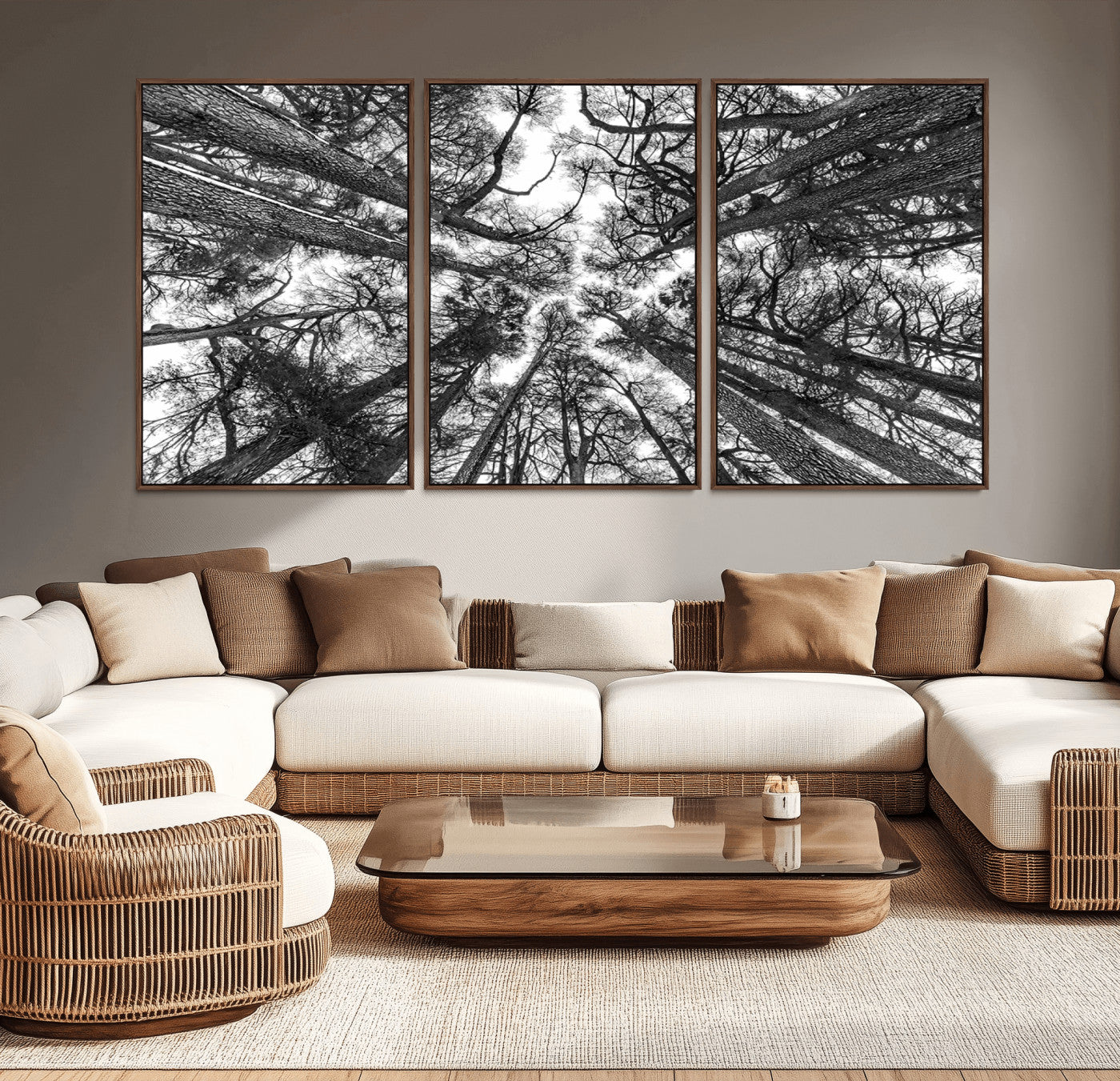 -Trees Contemporary Art Canvas Print