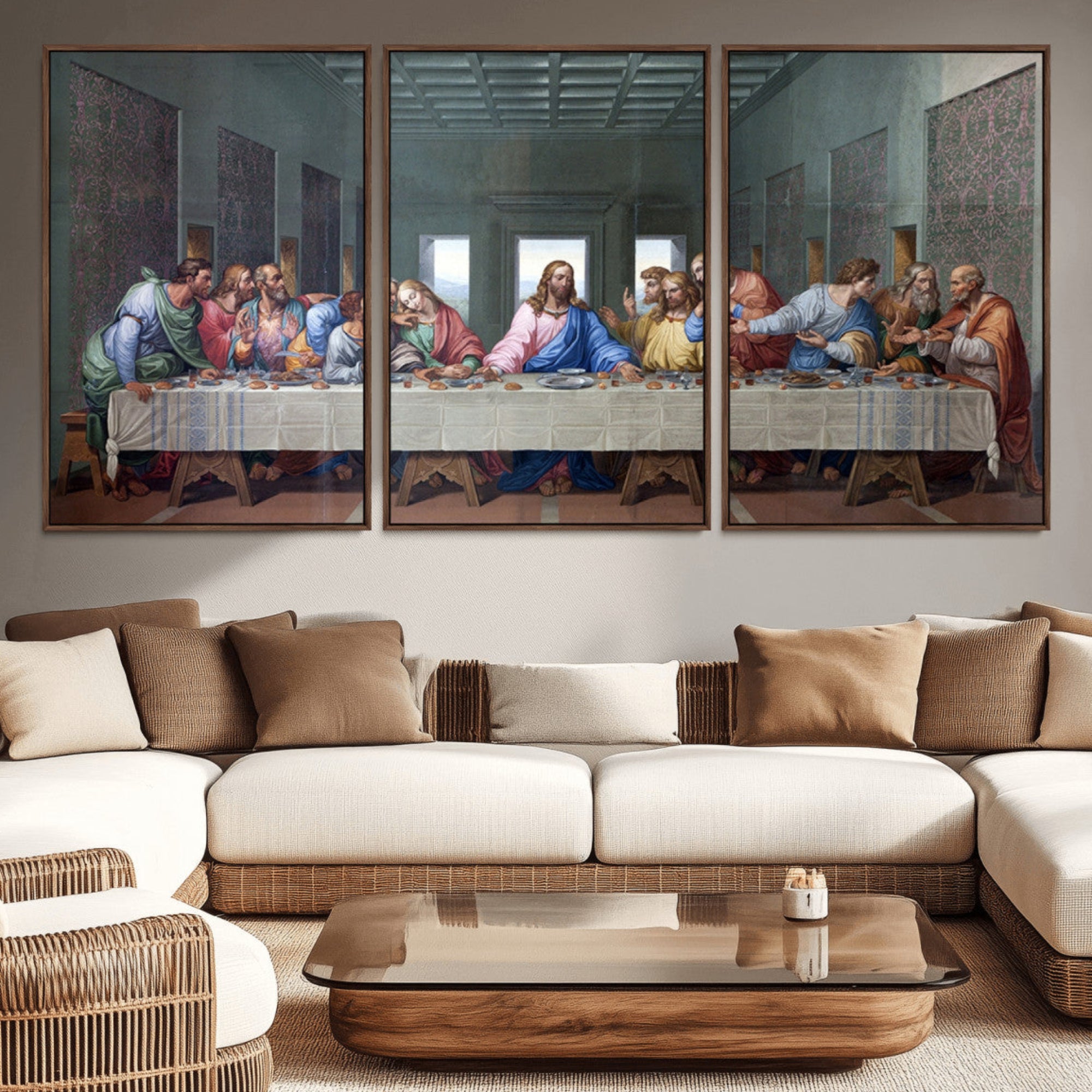 30401-MGV-CV-36X24-The Last Supper Multi Panel Canvas Wall Art