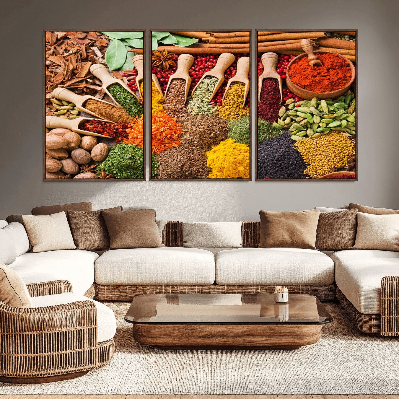 -Spices Kitchen Wall Art Canvas Print
