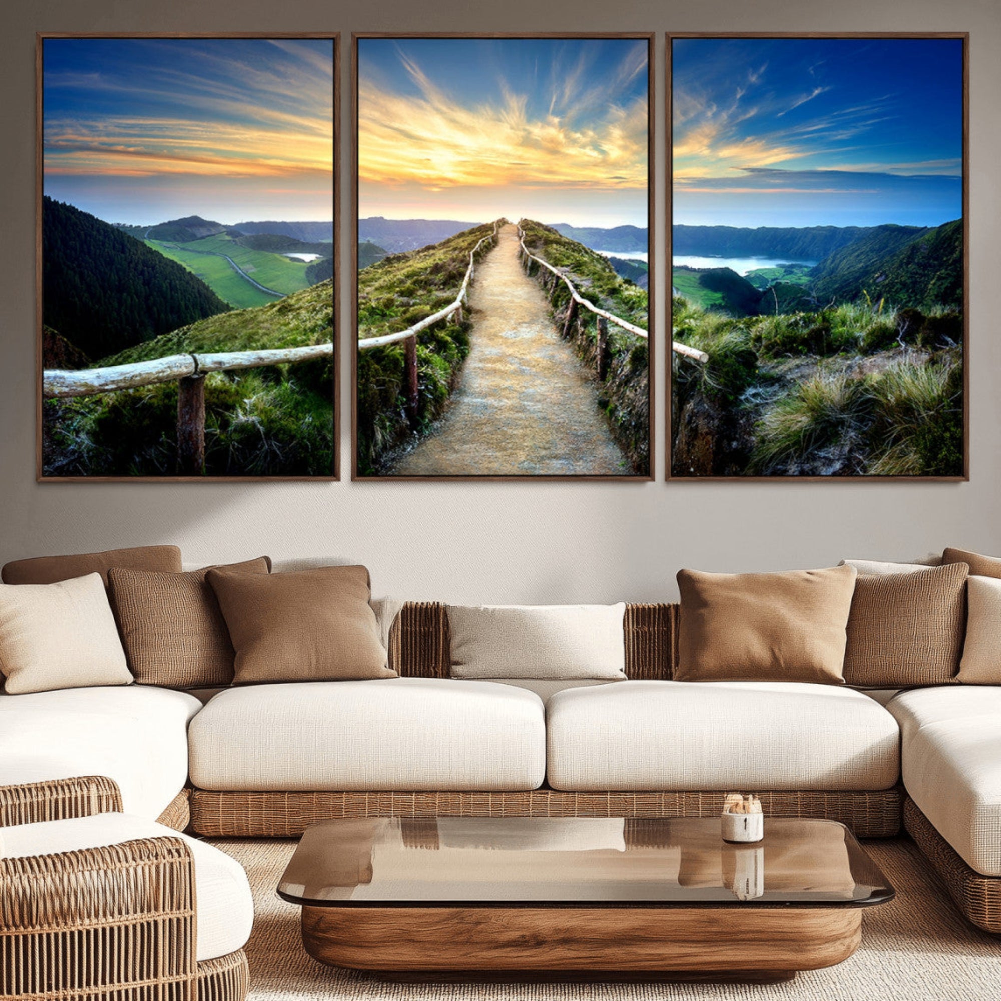 58887-MGV-CV-36X24-Mountain Landscape Wall Art Canvas Print