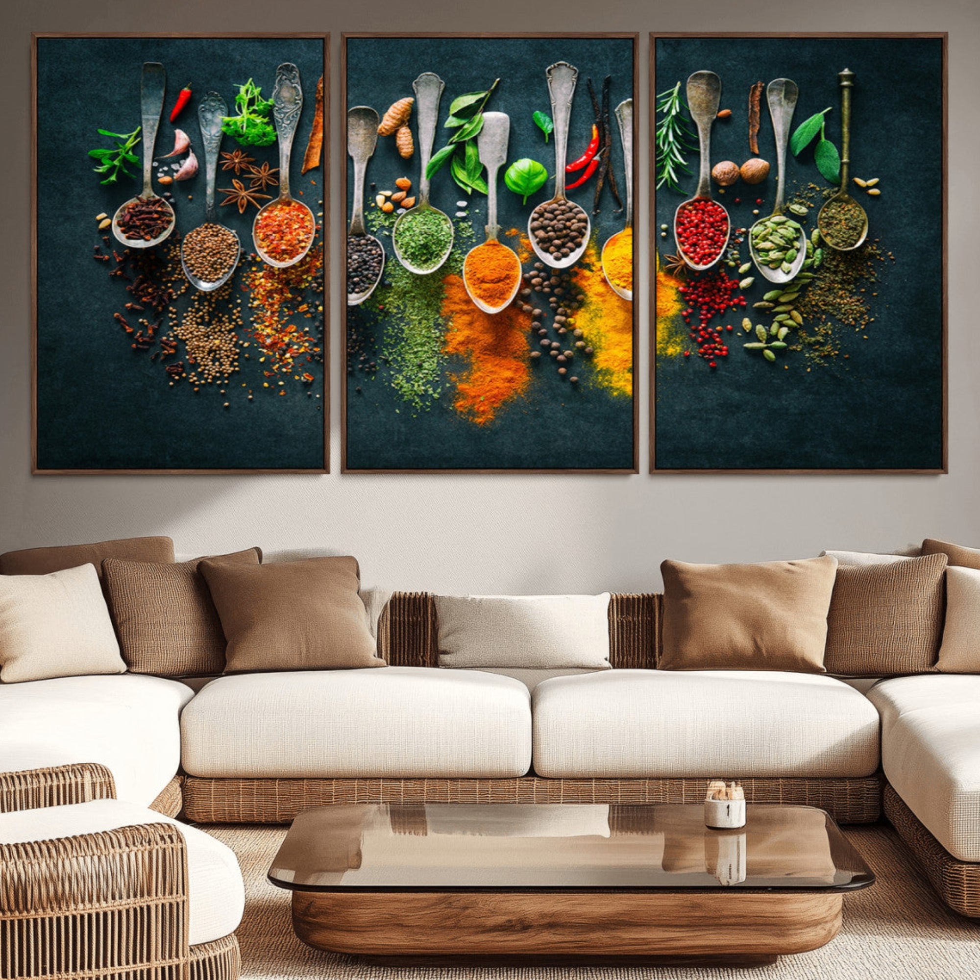 52202-MGV-CV-36X24-Herbs and Spices Kitchen Wall Art Canvas Print