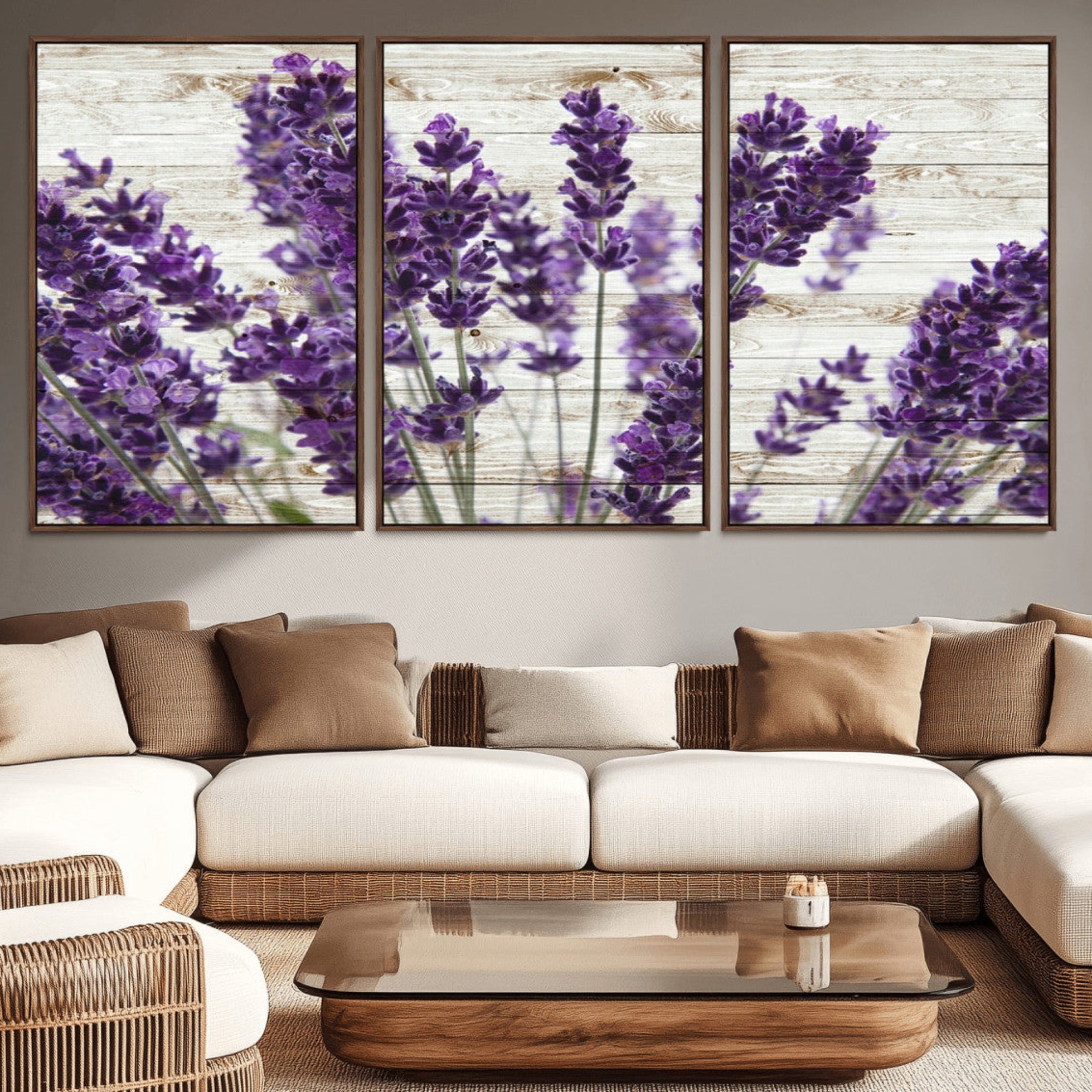 35576-MGV-CV-36X24-Lavender Canvas Wall Art Flower Print