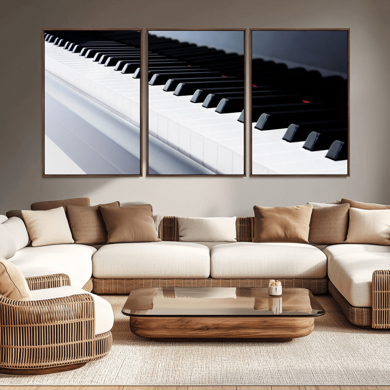 -Piano Artwork Canvas Wall Art Print