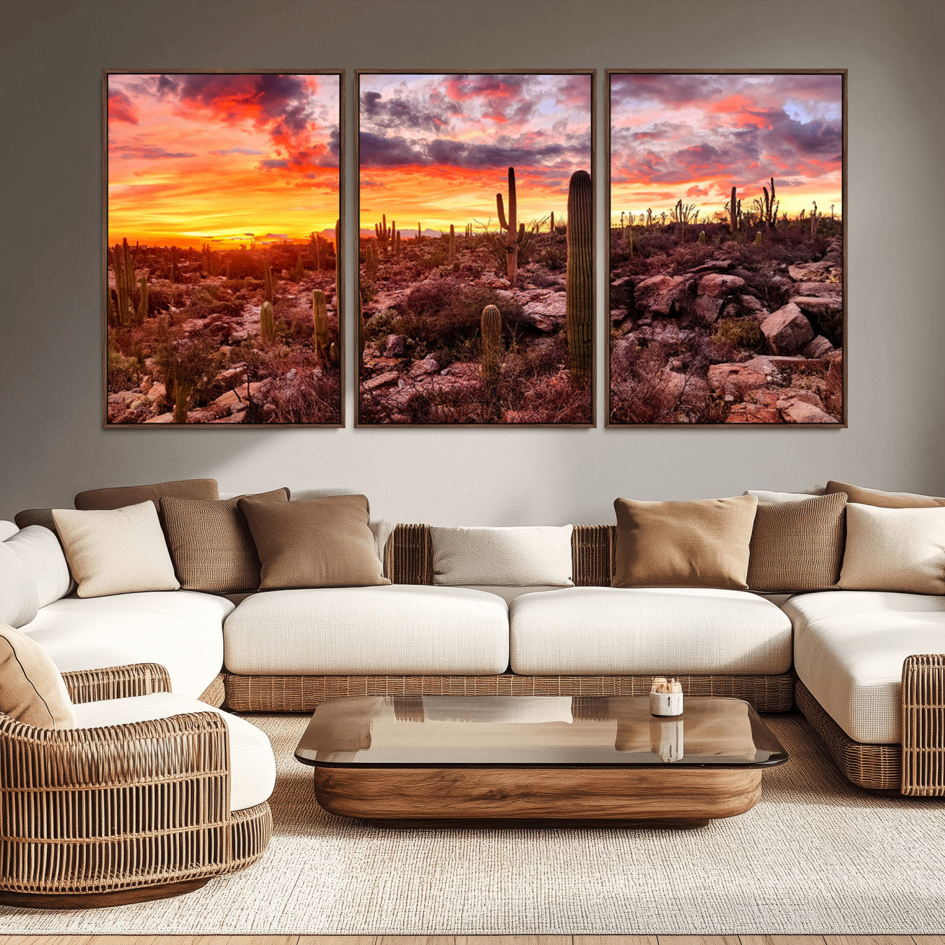 -Arizona Desert Print, Western Cowboy Wall Art Print