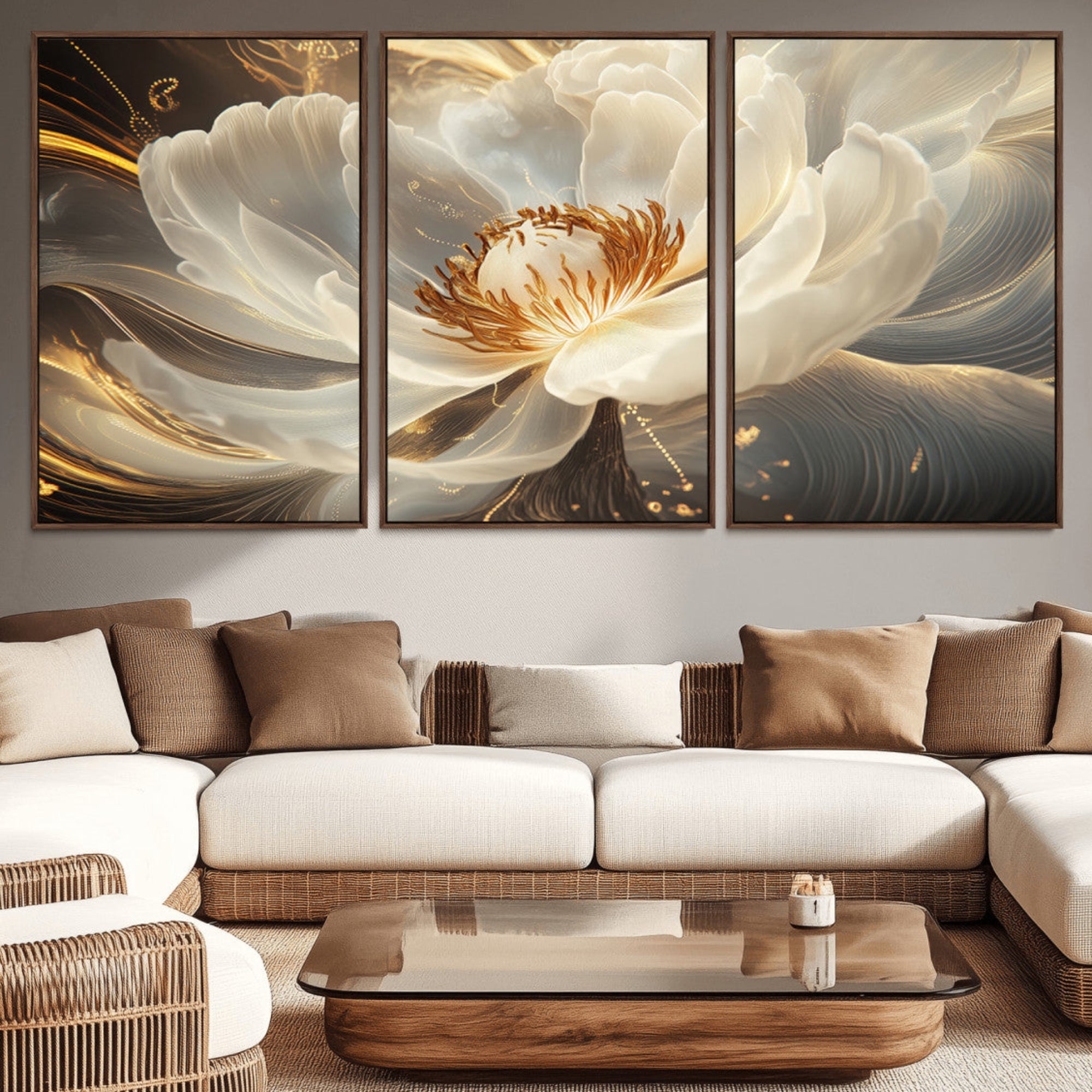 88383-MGV-CV-36X24-Abstract Floral Wall Art Canvas Print
