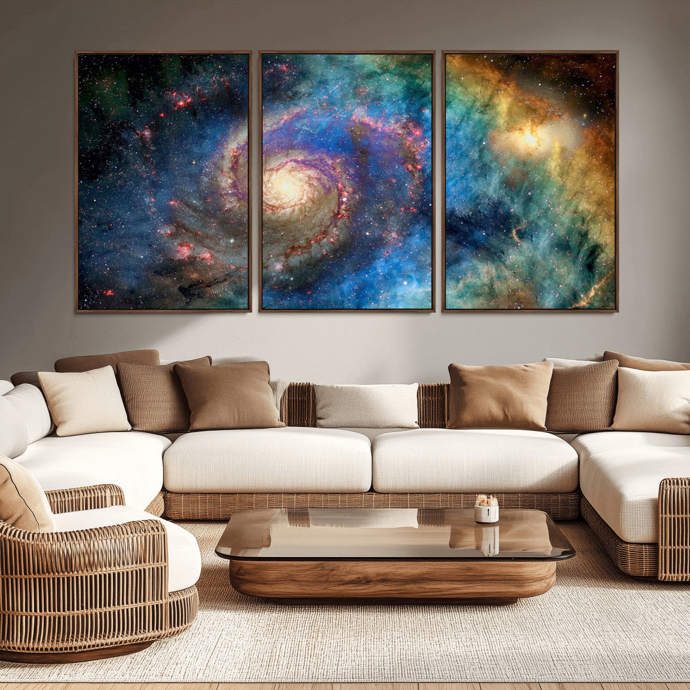 -Spiral Galaxy Wall Art Canvas Print