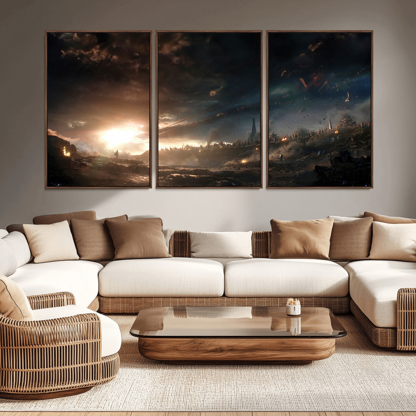 -Avengers Planet Wall Art Canvas Print