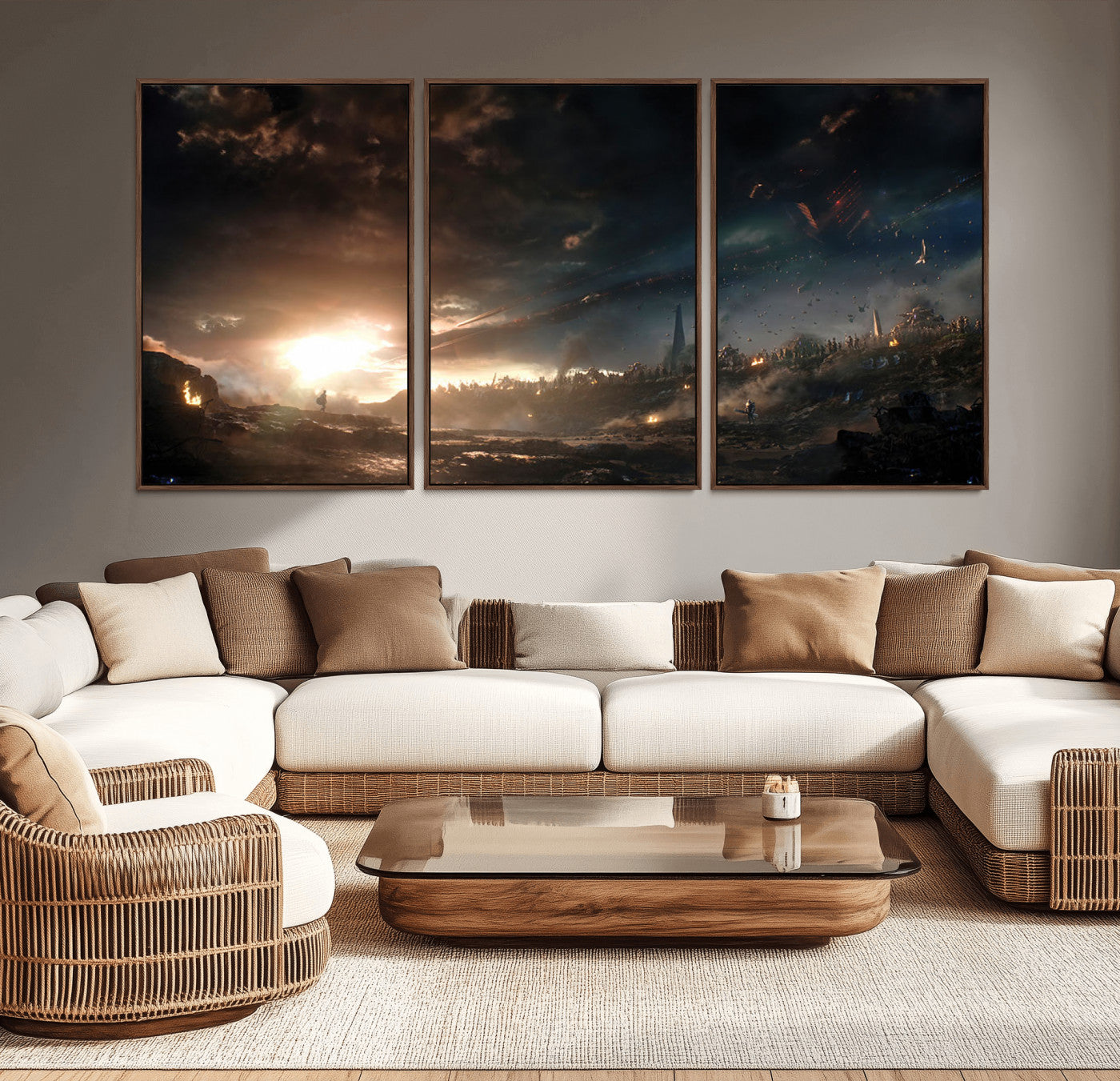 -Avengers Planet Wall Art Canvas Print