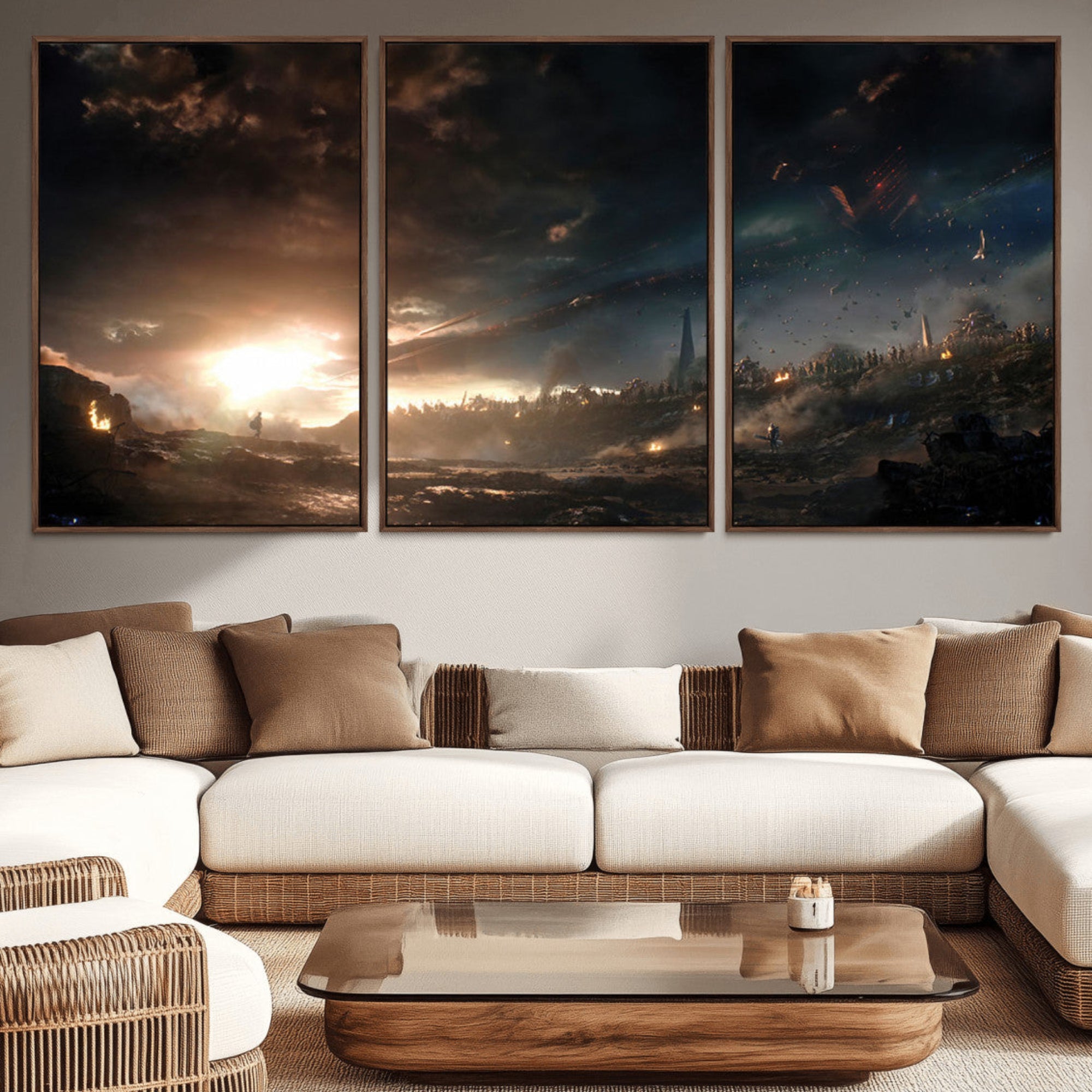 58617-MGV-CV-36X24-Avengers Planet Wall Art Canvas Print