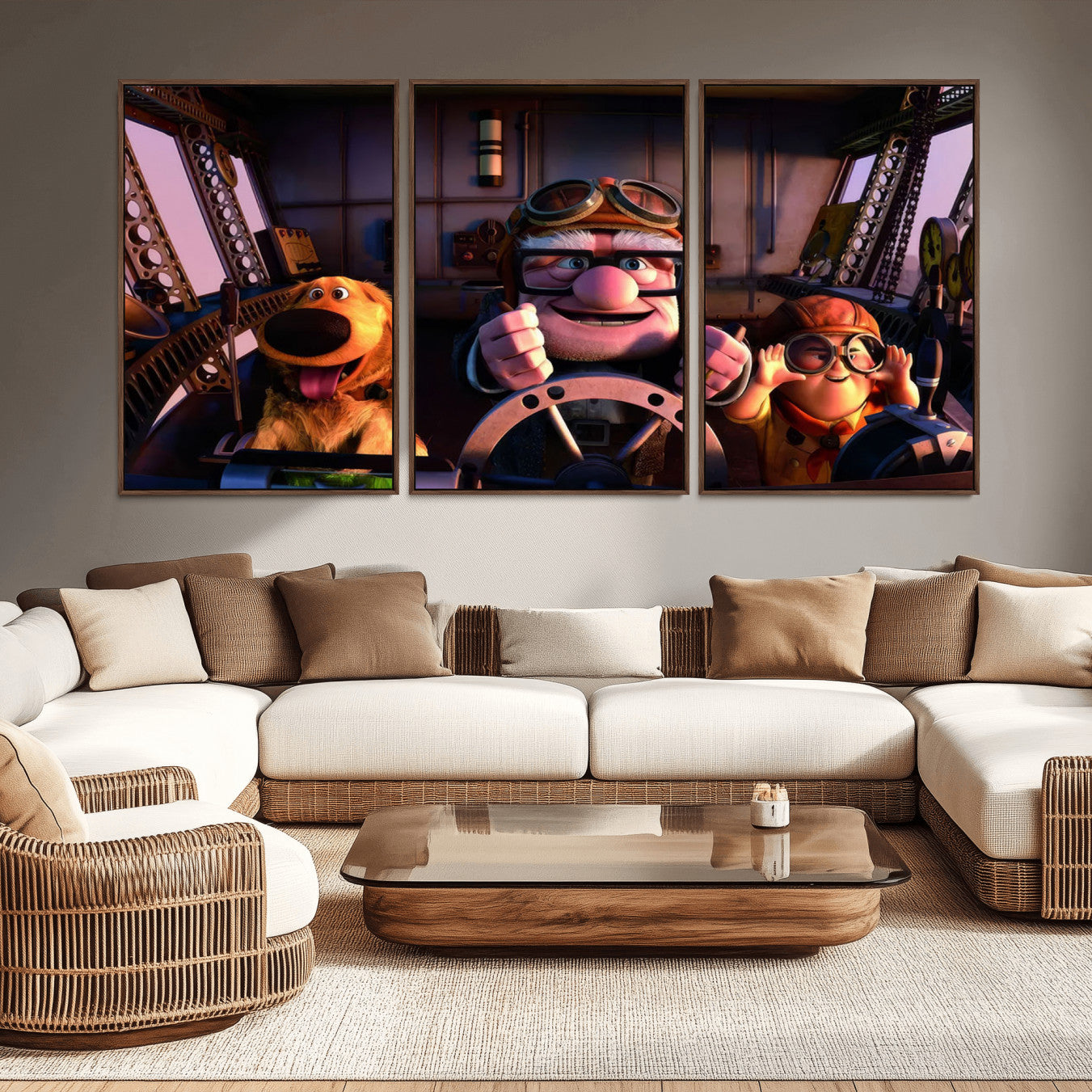 -Carl Russel And Dog, Movie Up Poster, Movie Up Wall Art, Movie Up Poster Print, Carl
