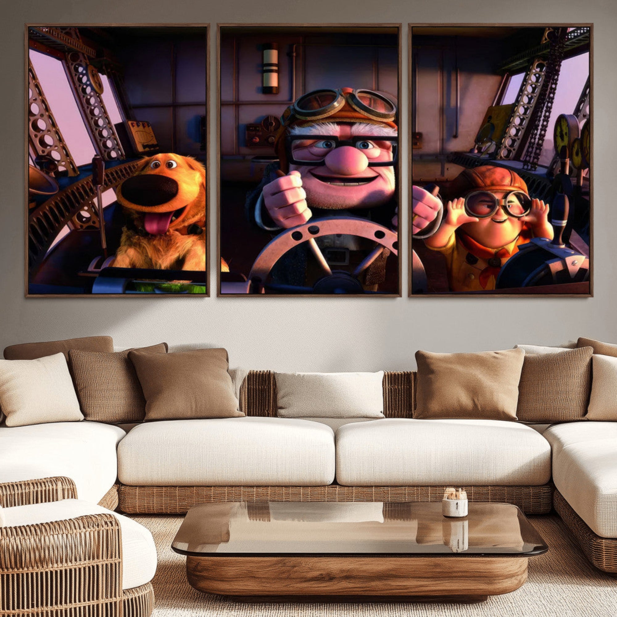 81690-MGV-CV-36X24-Carl Russel And Dog, Movie Up Poster, Movie Up Wall Art, Movie Up Poster Print, Carl