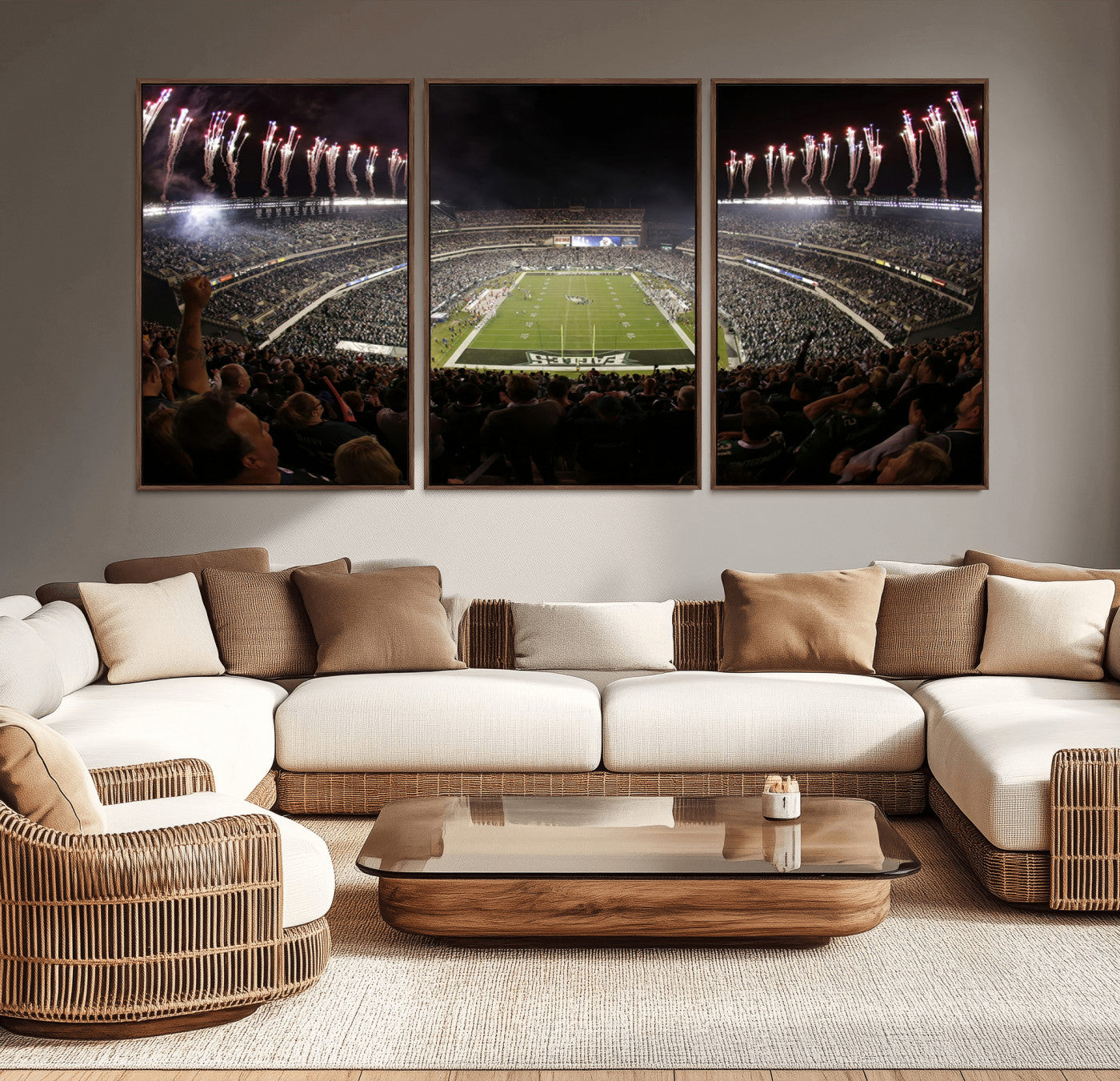 -Eagles Field Stadium Wall Art - Philadelphia Eagles Football Team Print - Philadelphia Lincoln