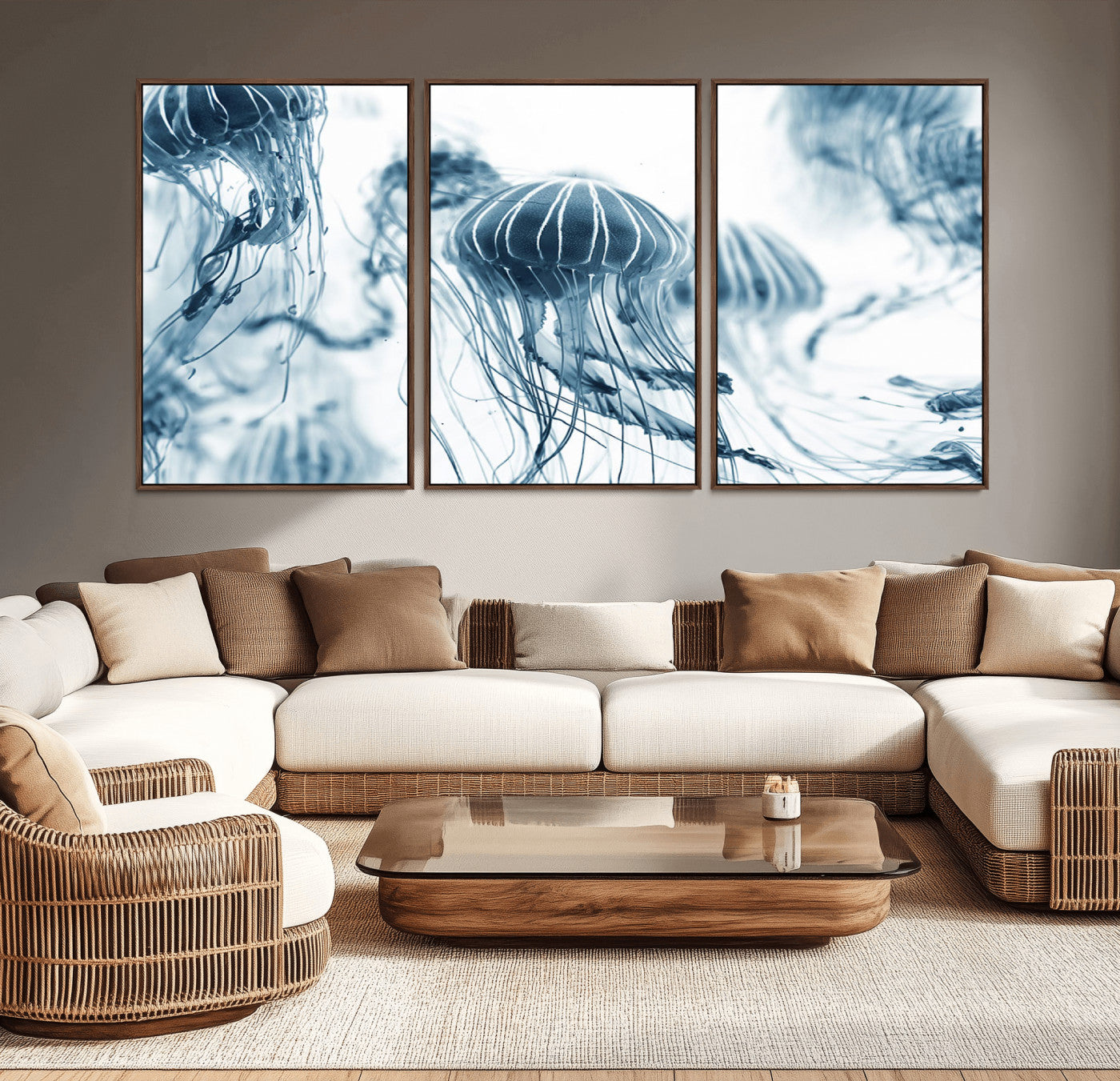 -Abstract Jellyfish Canvas Print Wall Art