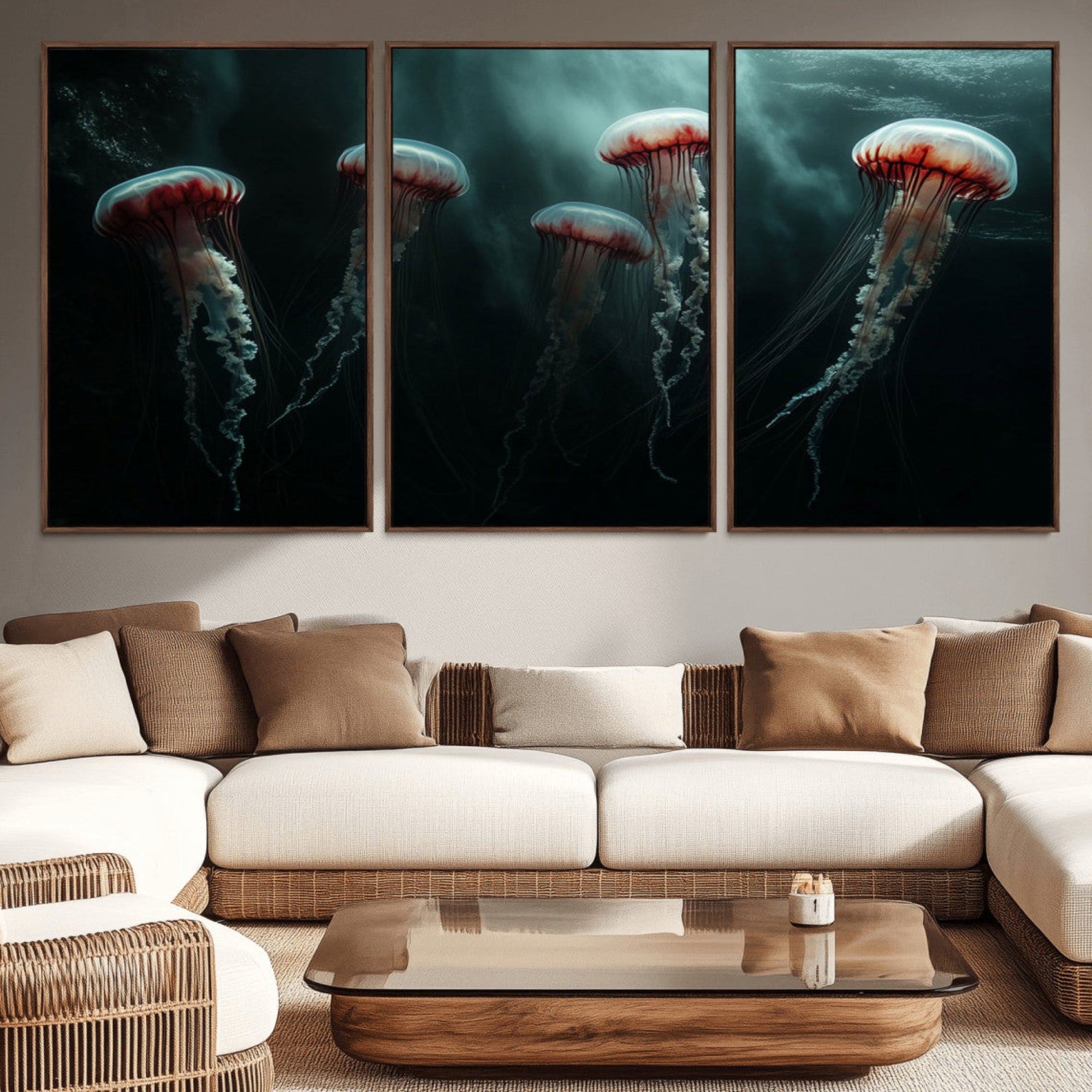 59728-MGV-CV-36X24-Abstract Jellyfish Wall Art Canvas Print