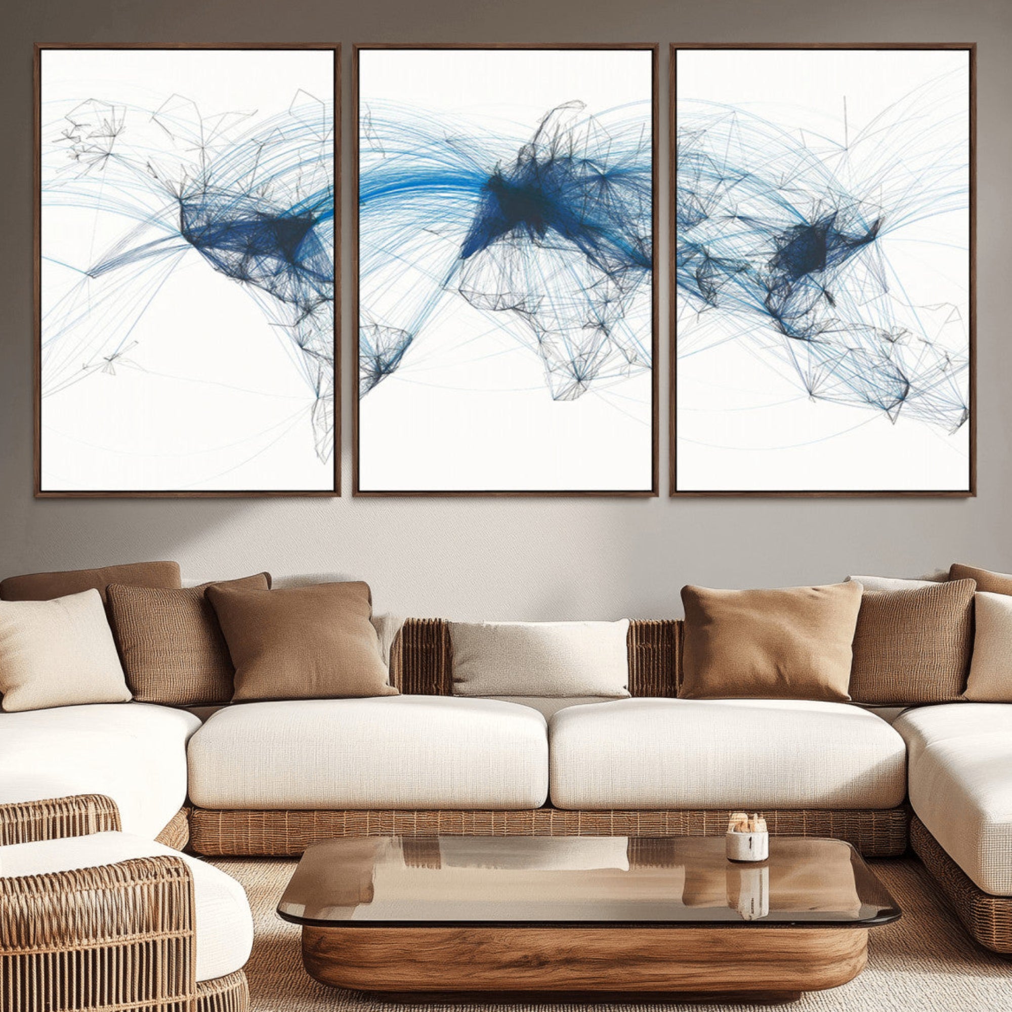 33145-MGV-CV-36X24-Push Pin World Map Canvas Print – Travel Tracker Wall Art for Couples, Perfect Anniversary Gift for Home or Office Decor