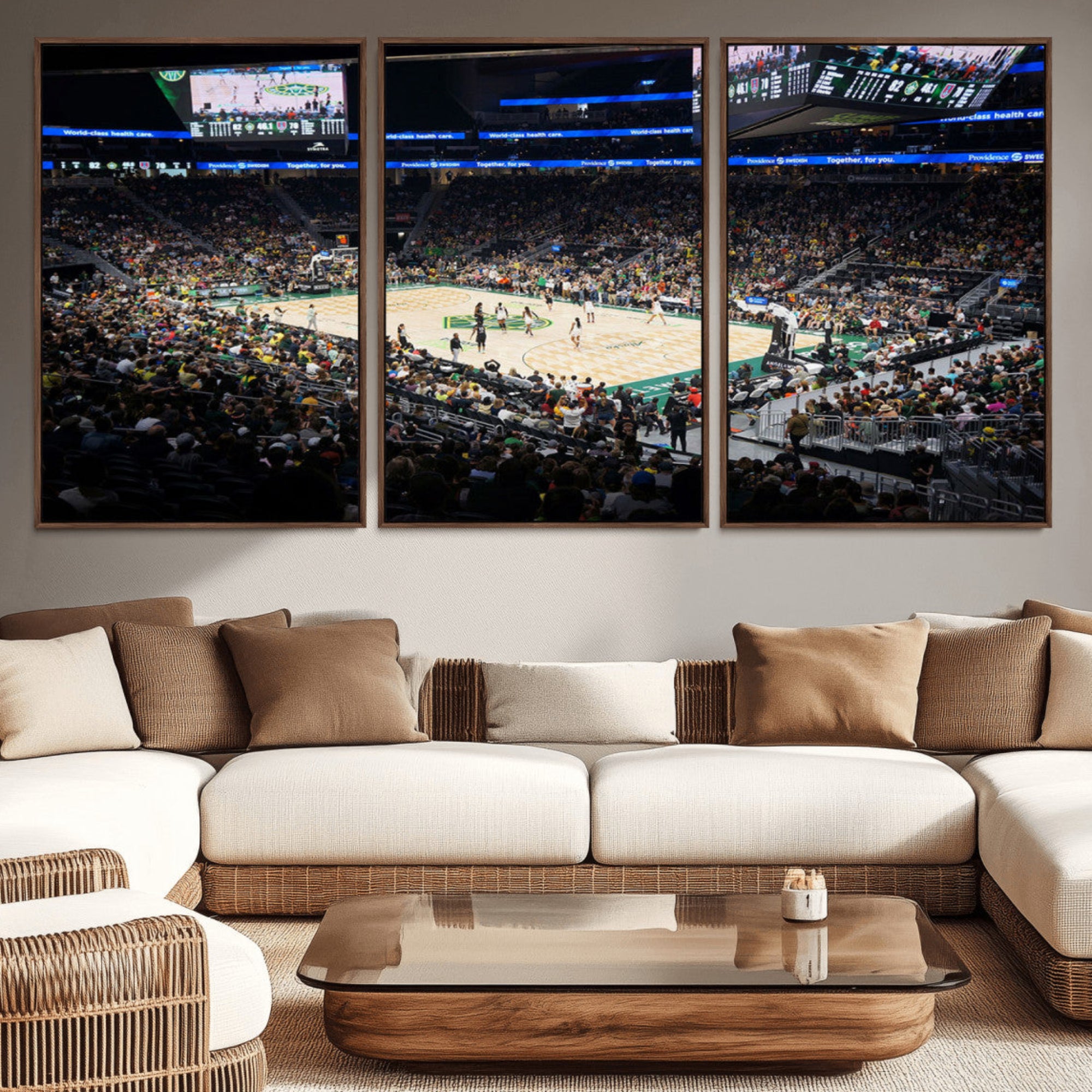 19115-MGV-CV-36X24-Climate Pledge Arena | Washington Seattle Kraken Hockey Stadium Wall Art | Canvas Print | Ready to