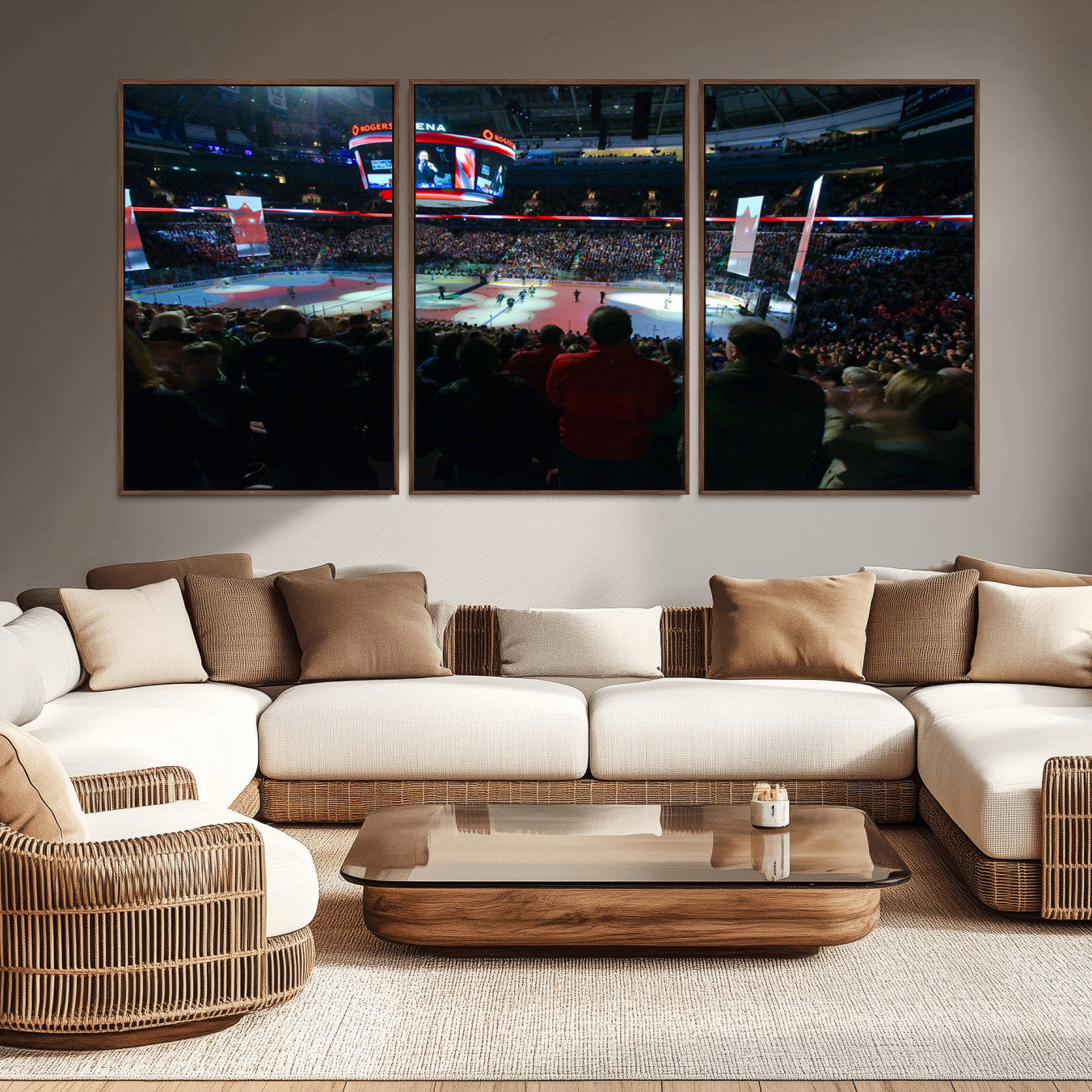 -Rogers Arena Vancouver Canucks Ice Hockey Stadium Wall Art, Vancouver Canucks Ice Hockey Print