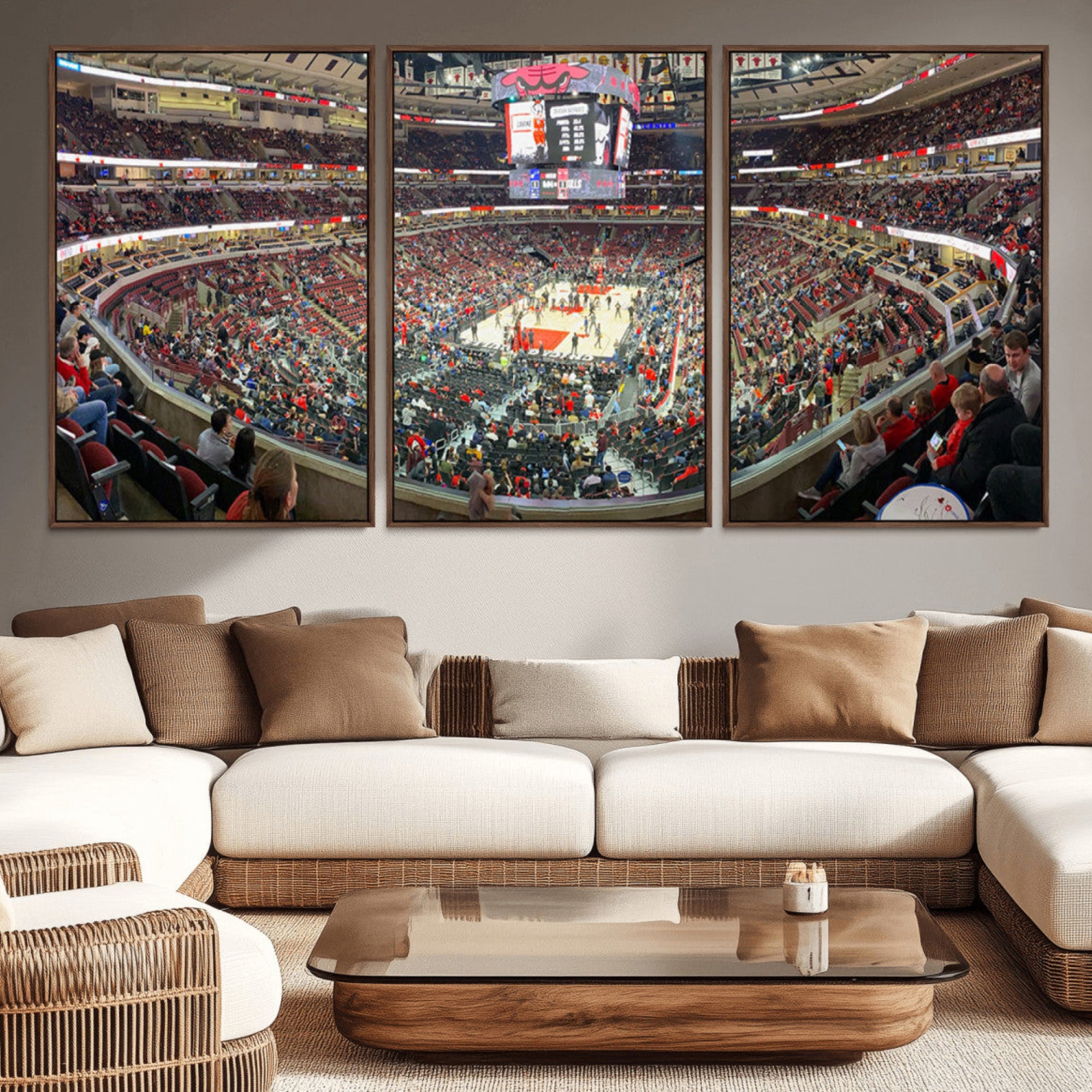 43481-MGV-CV-36X24-United Center Chicago Bulls Stadium Wall Art Canvas Print