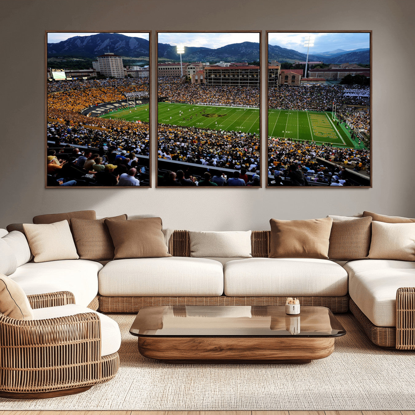 -Colorado Buffaloes Canvas Print - Boulder Folsom Field Stadium Wall Art Canvas Print, Football Print
