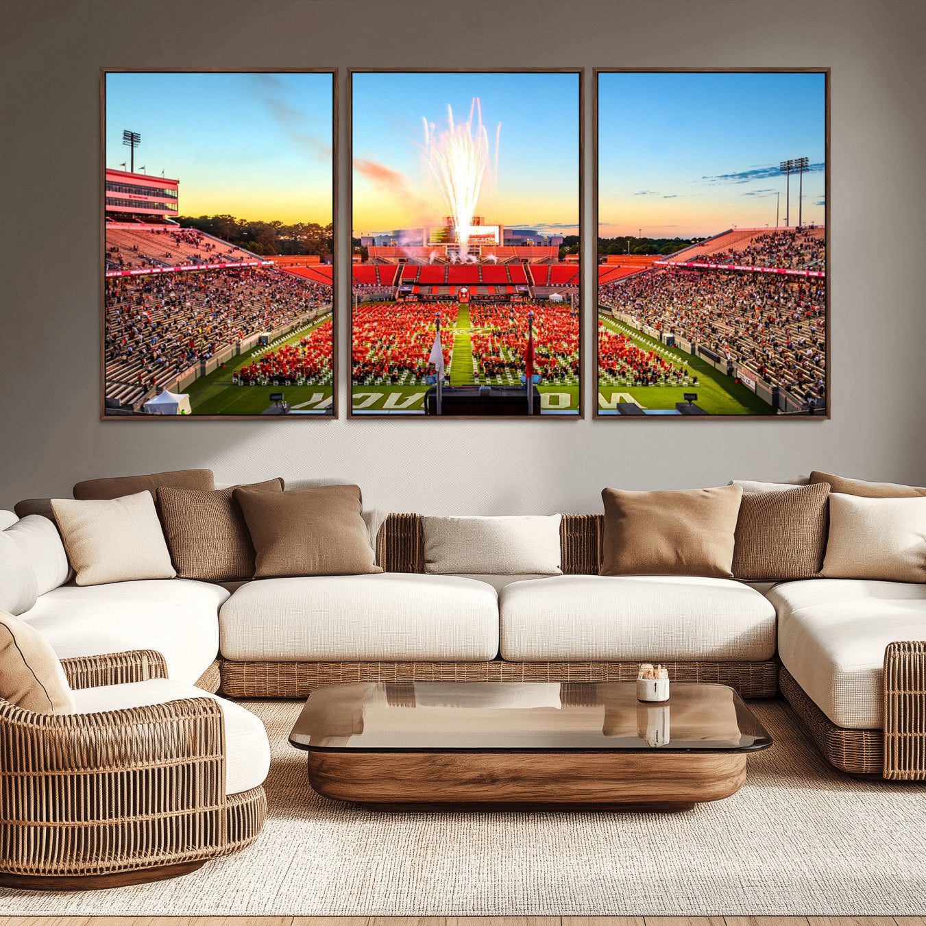 -North Carolina State University Canvas Print, North Carolina State University Wolfpack Football Team