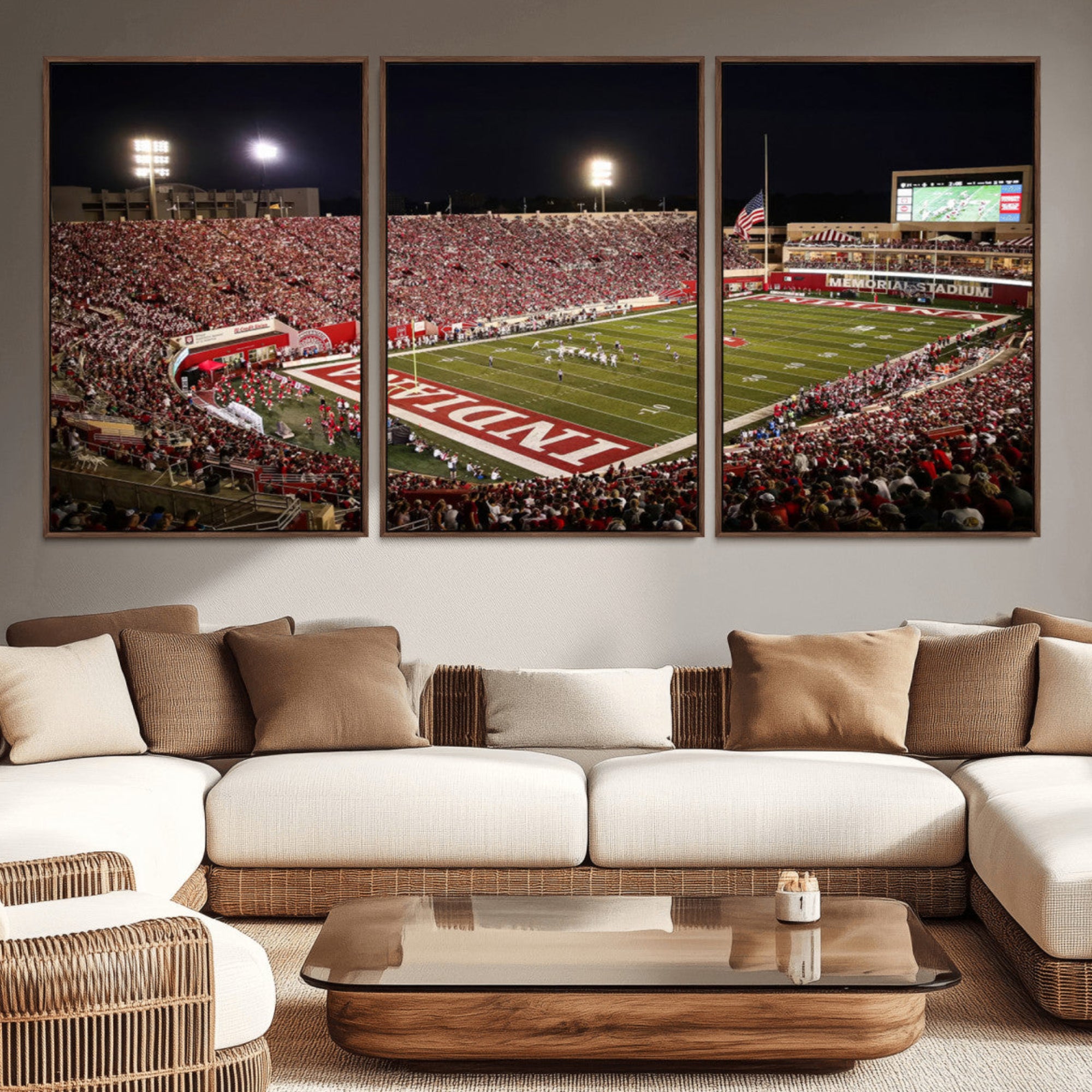 82748-MGV-CV-36X24-Indiana University Hoosiers Football Team Print Canvas