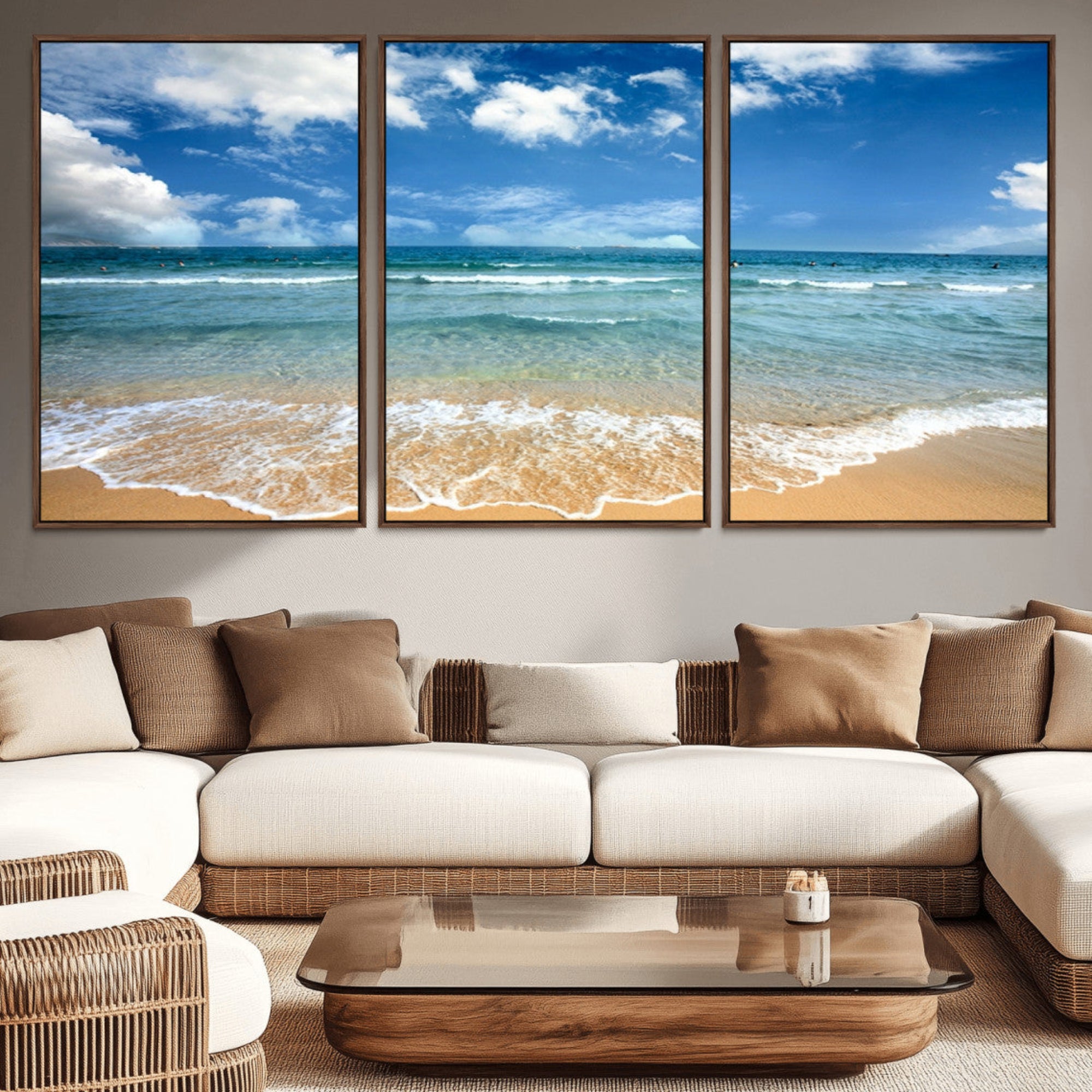 78859-MGV-CV-36X24-Sea View From the Beach Canvas Print