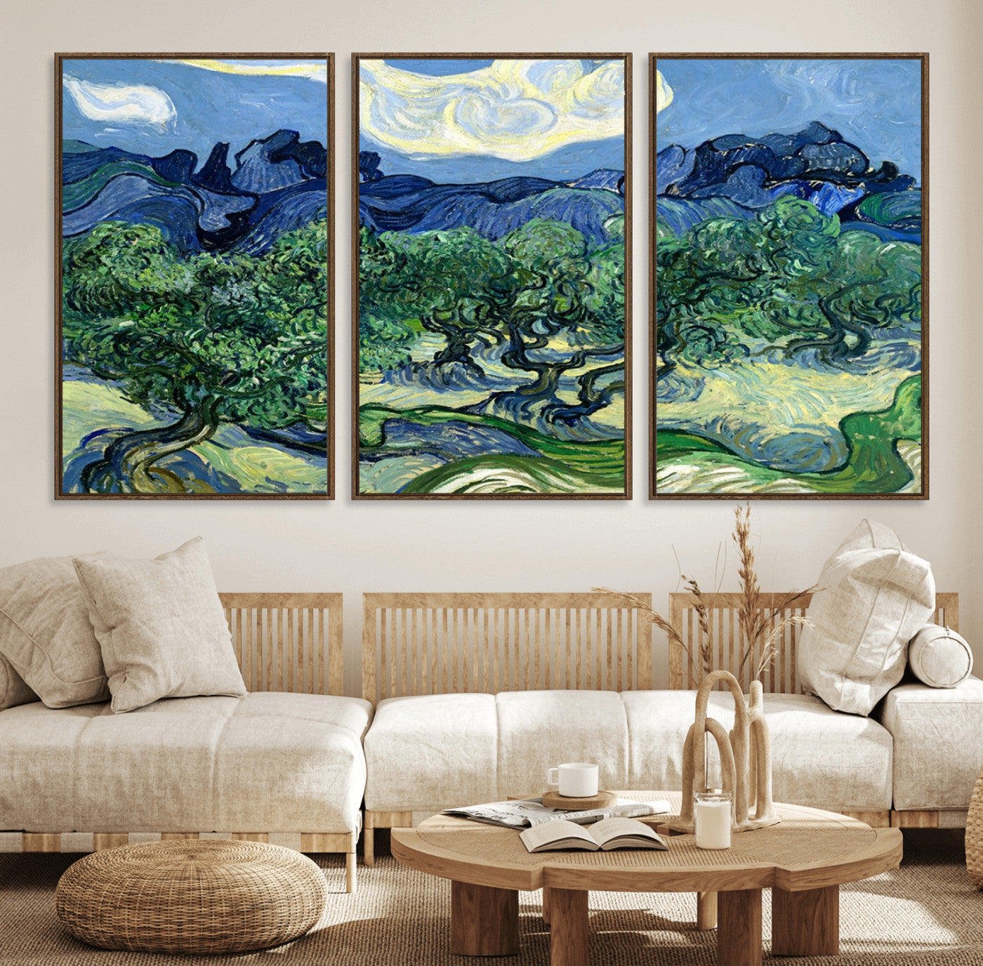 80252-MGV-FC-60X30-3P_Walnut-Olive Trees Van Gogh Wall Art Canvas Print