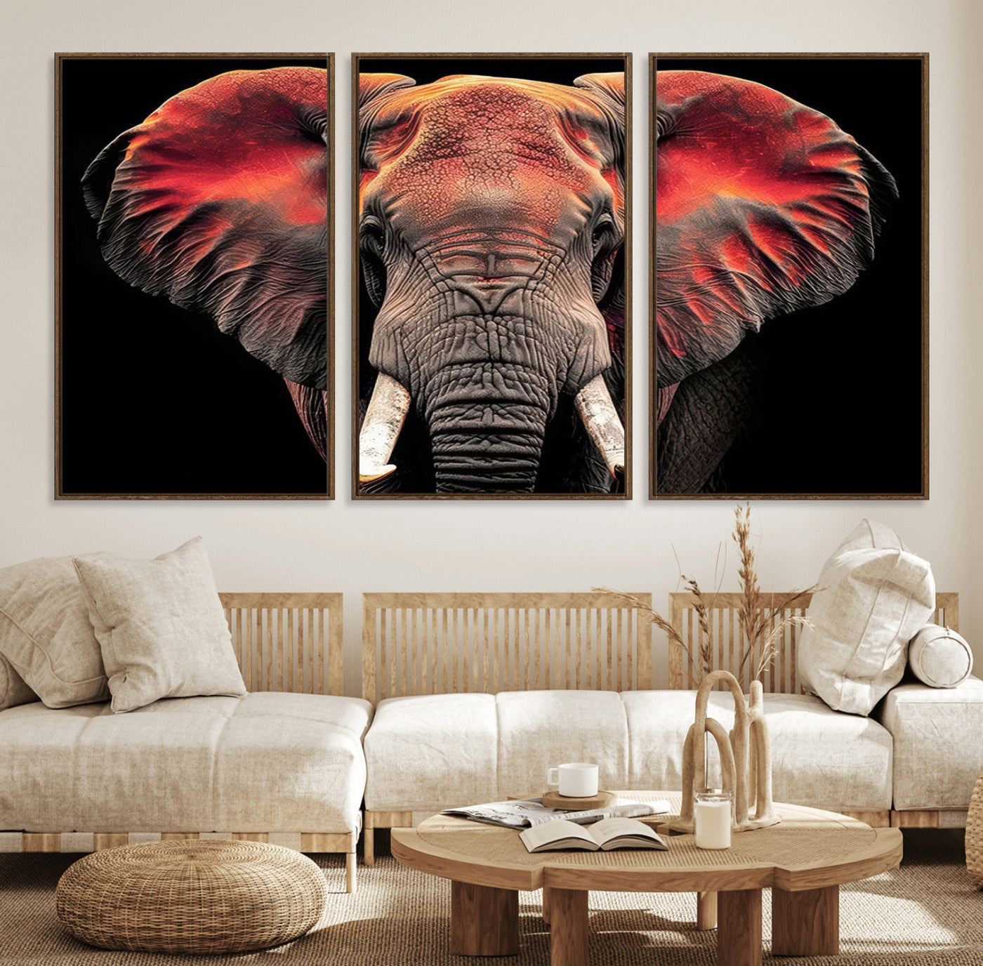 -Elephant Wall Art Canvas Print