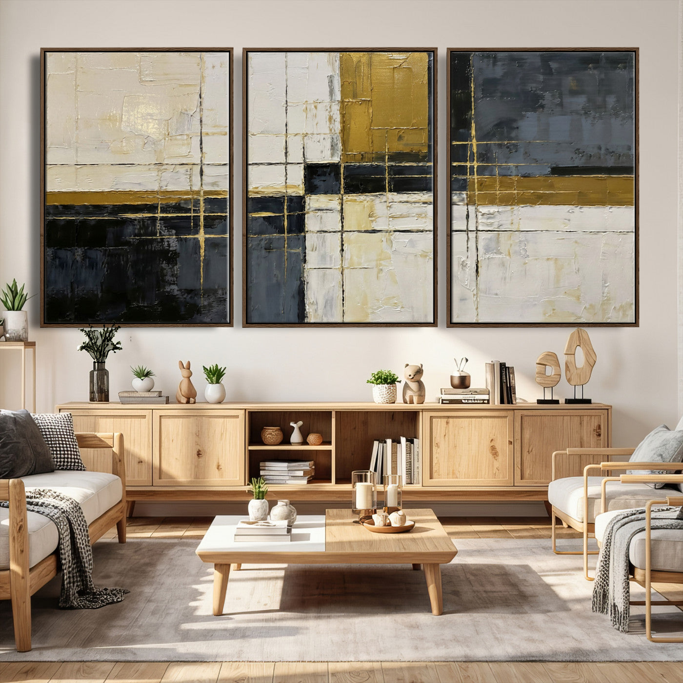 86412570-MGV-CV-36X24 - Geometric Abstract Wall Art Canvas Print