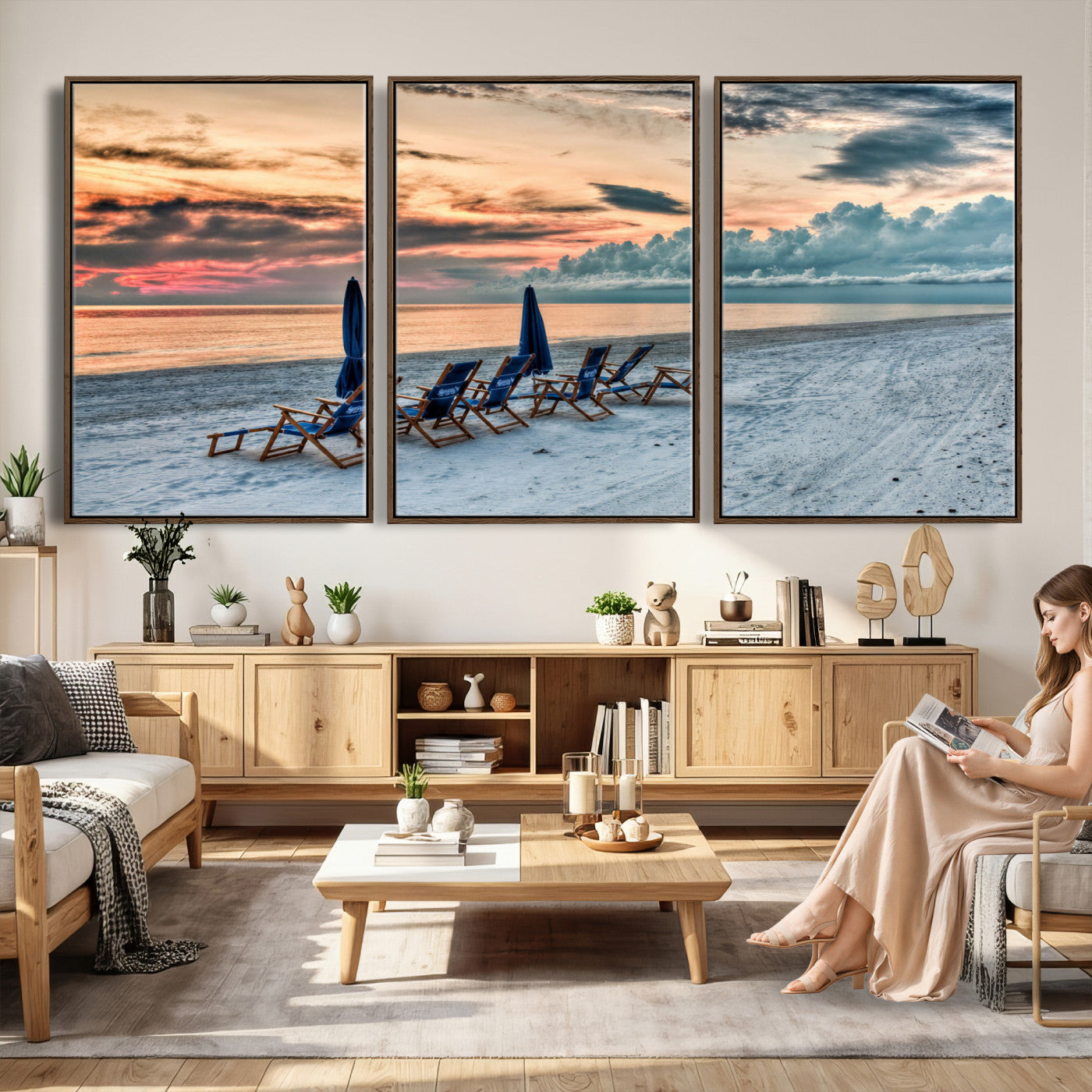 17237006-MGV-CV-36X24 - Serene Gulf Solitude Wall Art Canvas Print