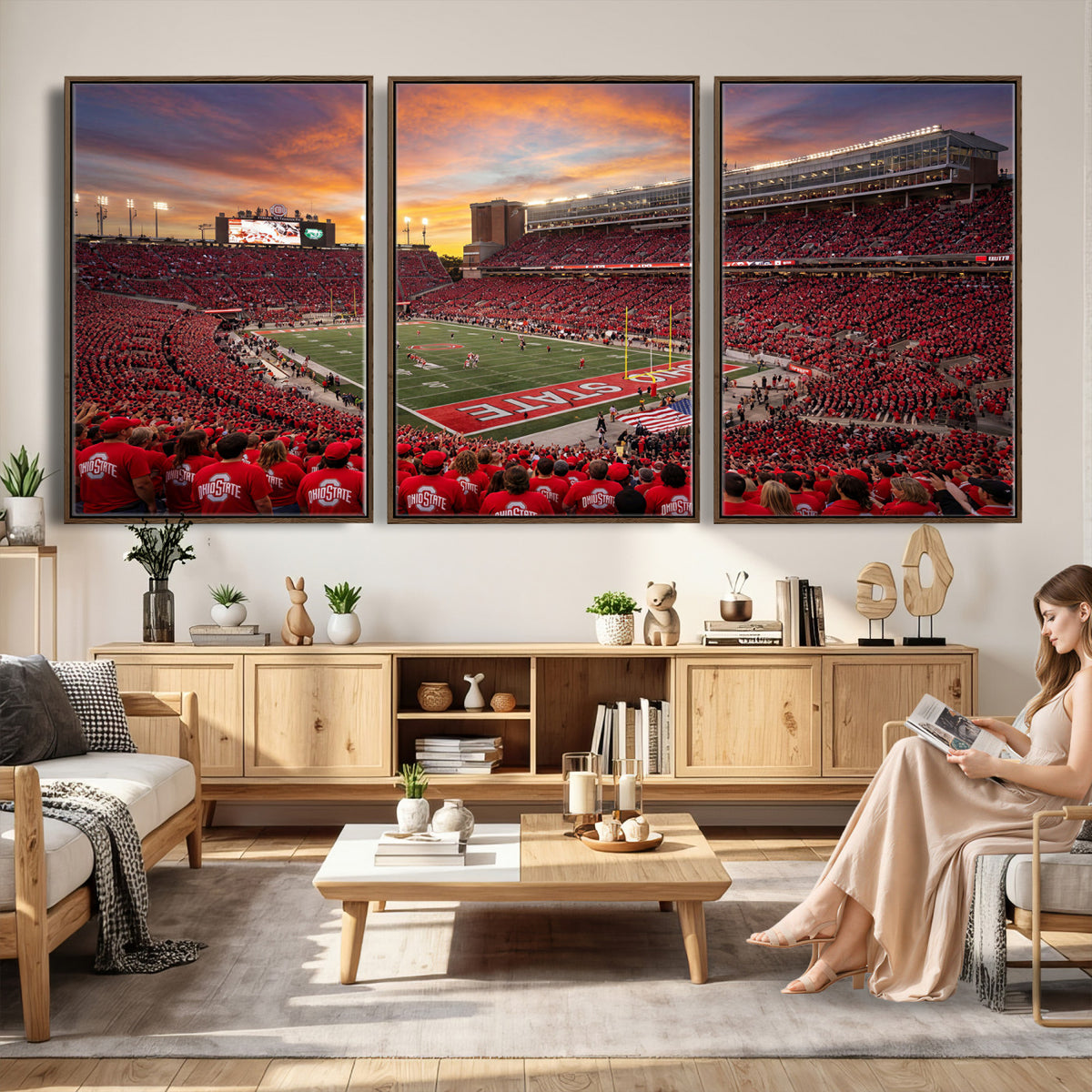 73119077-MGV-CV-36X24 - Stadium Wall Art Canvas Print