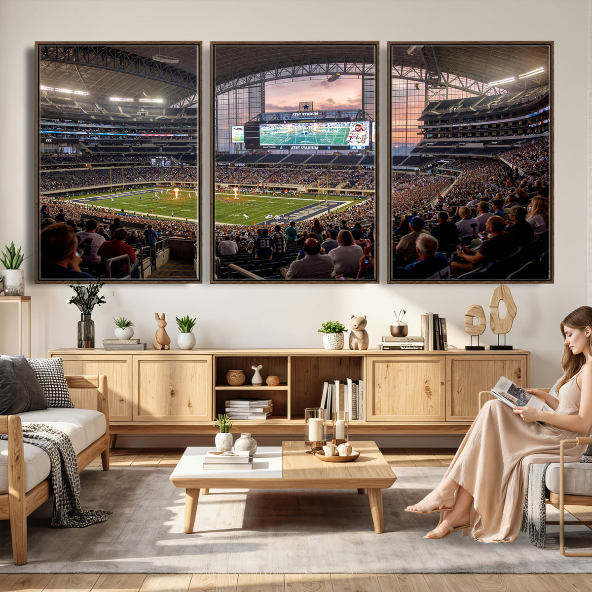 61524160-MGV-CV-36X24 - Stadium Wall Art Canvas Print