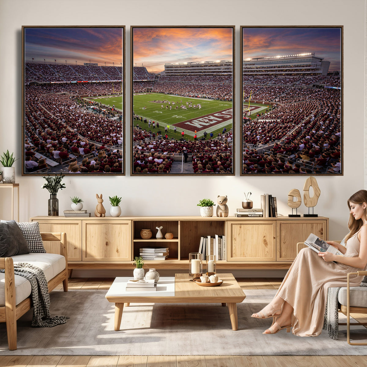 66624578-MGV-CV-36X24 - Stadium Wall Art Canvas Print