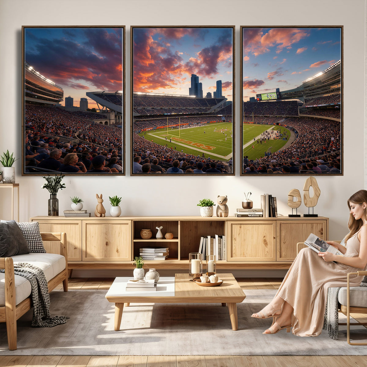21104528-MGV-CV-36X24 - Stadium Wall Art Canvas Print