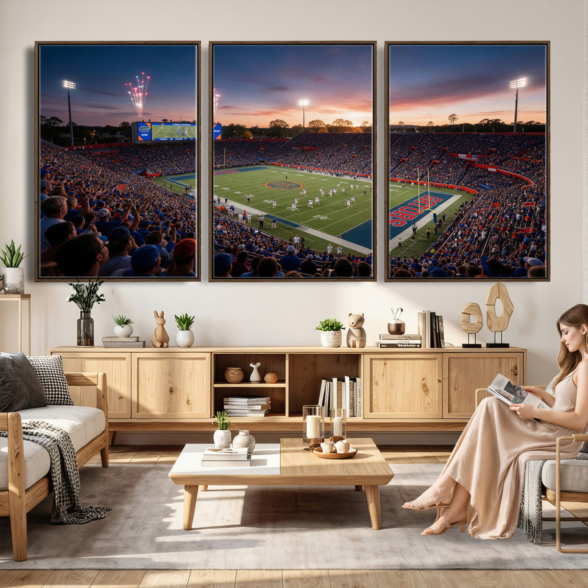 76151234-MGV-CV-36X24 - Stadium Wall Art Canvas Print