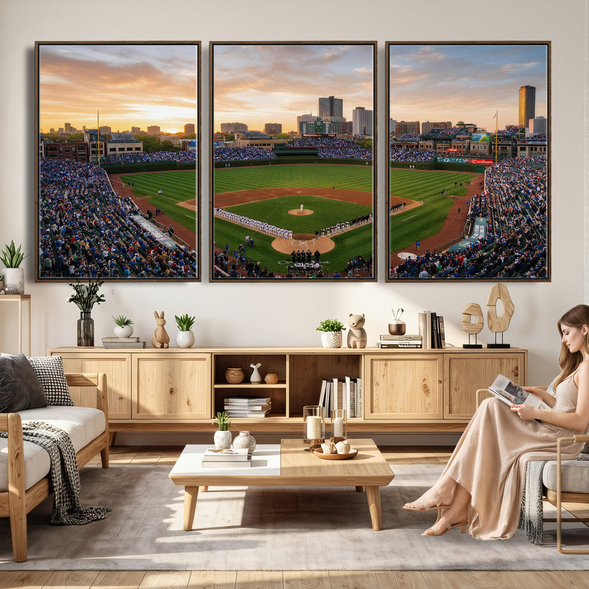76885212-MGV-CV-36X24 - Stadium Wall Art Canvas Print