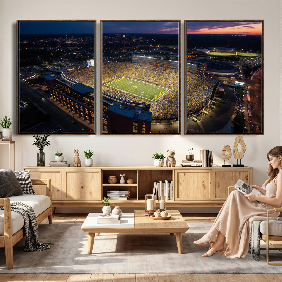61127284-MGV-CV-36X24 - Stadium Wall Art Canvas Print