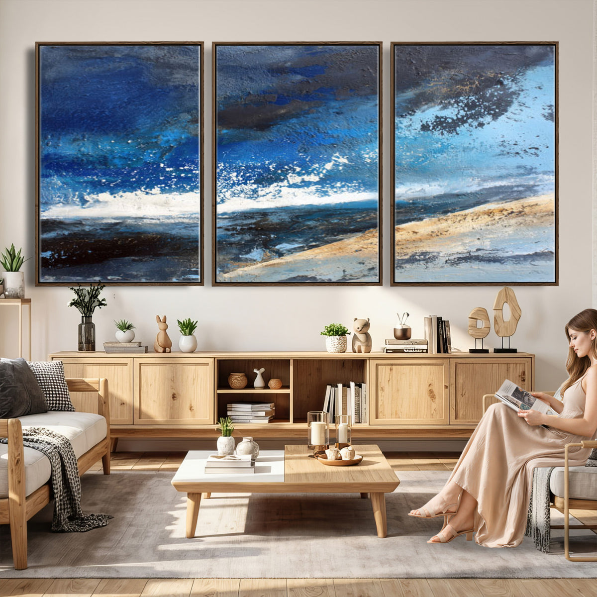 72157369-MGV-CV-36X24 - Extra Large Abstract Wall Art Canvas Print