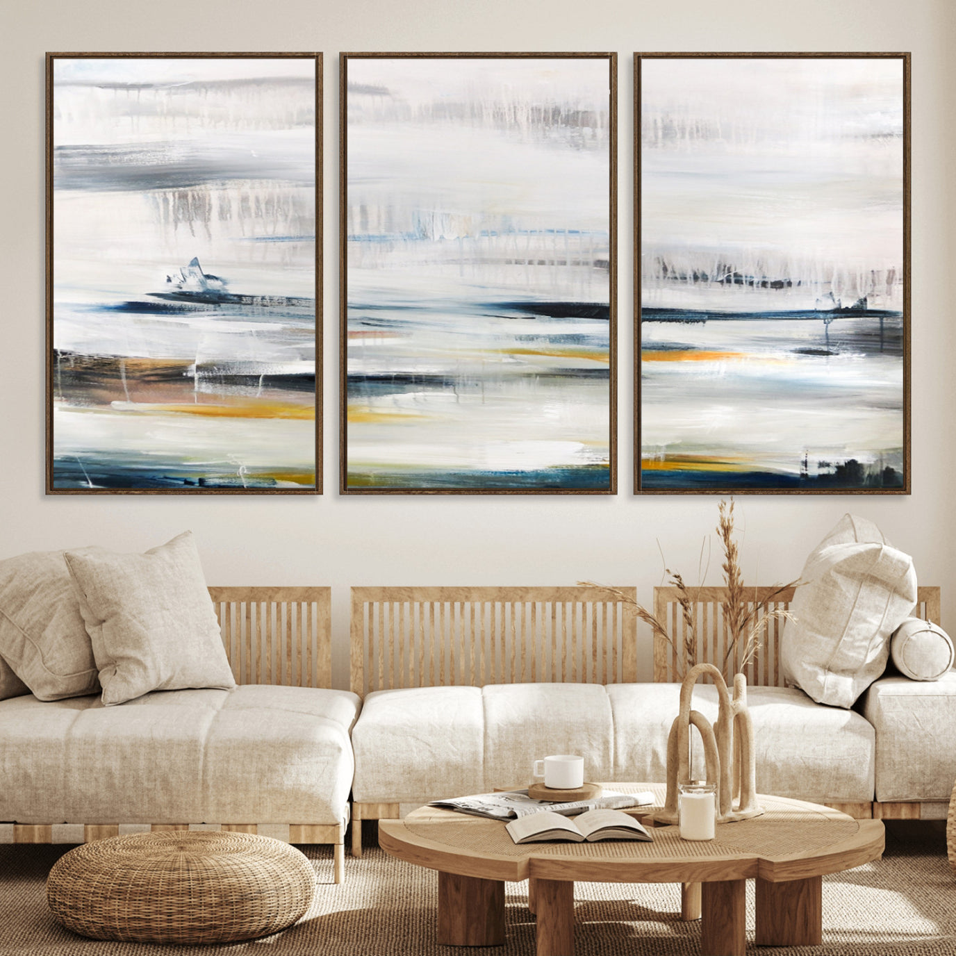 74932-MGV-FC-60X30-3P_Walnut-Soft Color Abstract Canvas Print