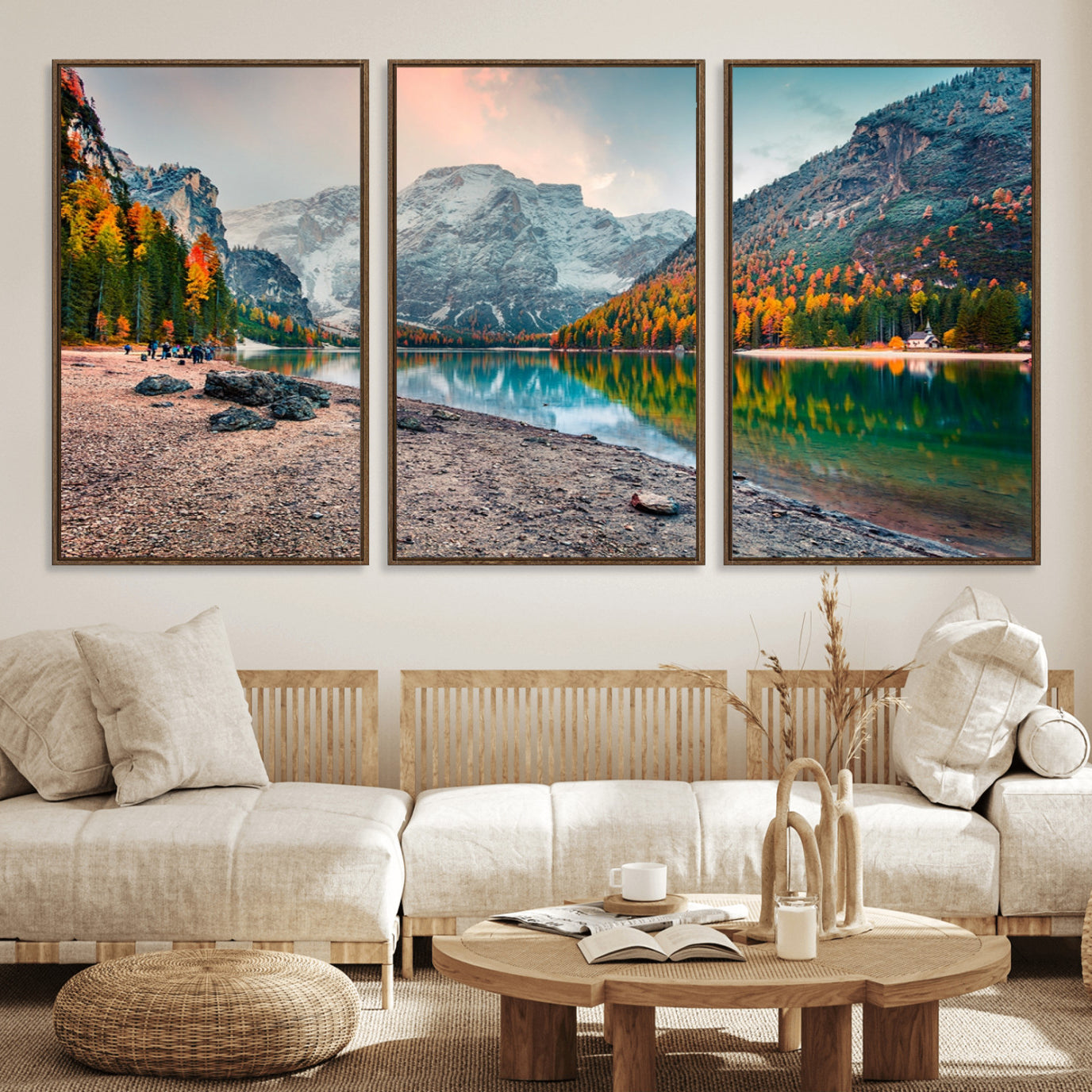62475-MGV-FC-60X30-3P_Walnut-Spectacular Autumn Wall Art Canvas Print