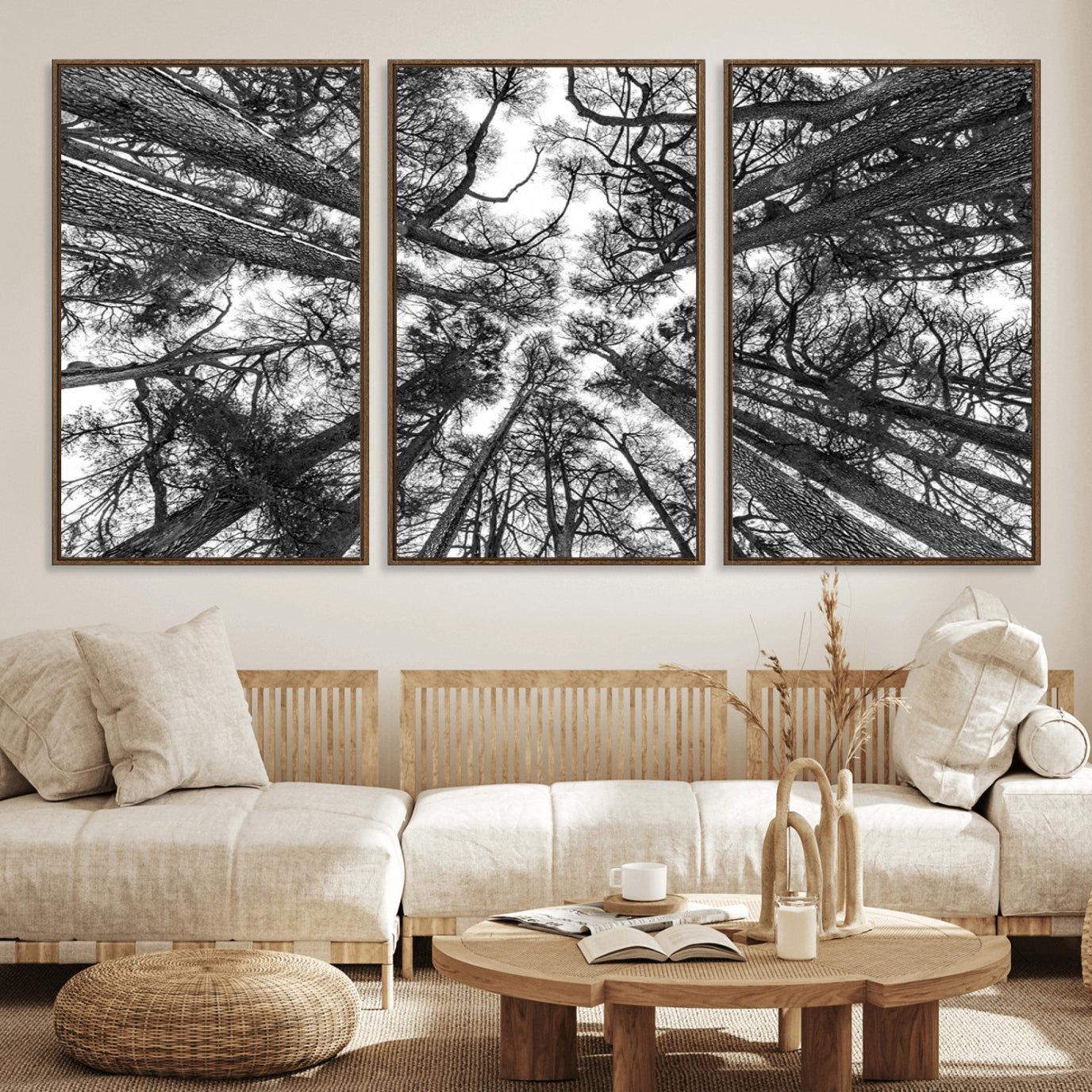 33934-MGV-FC-60X30-3P_Walnut-Trees Contemporary Art Canvas Print