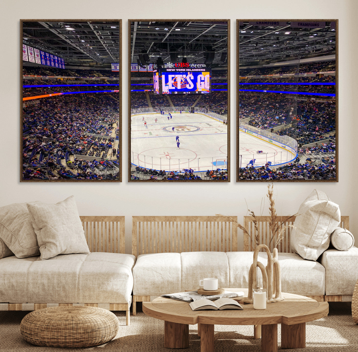 78692-MGV-CV-36X24-UBS Arena Elmont New York Islanders Ice Hockey Wall Art, UBS Arena Elmont Wall Art Canvas Print