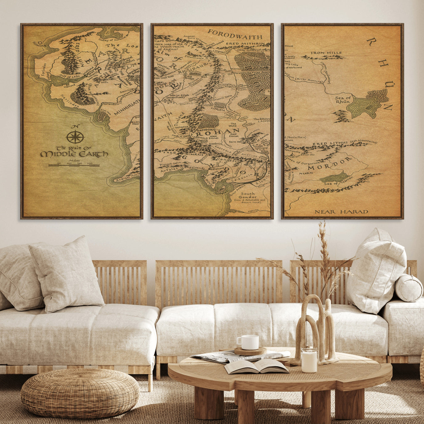65656565-MGV-FC-60X30-3P_Walnut-Push Pin World Map Canvas Print – Framed Wall Art for Couples to Track Their Travels – Anniversary