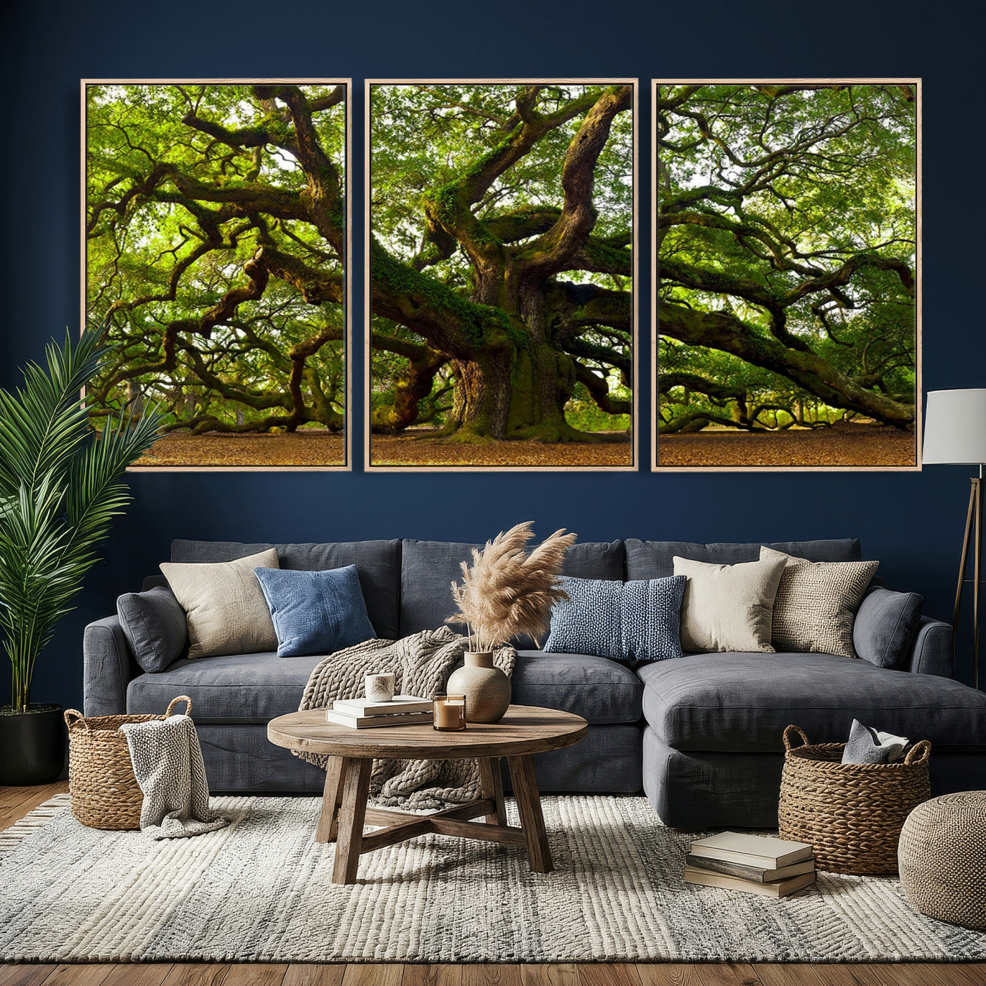 29407-MGV-CV-36X24 - Angel Oak Tree Wall Art Canvas Print | Large Forest Tree Nature Photography Print on Canvas