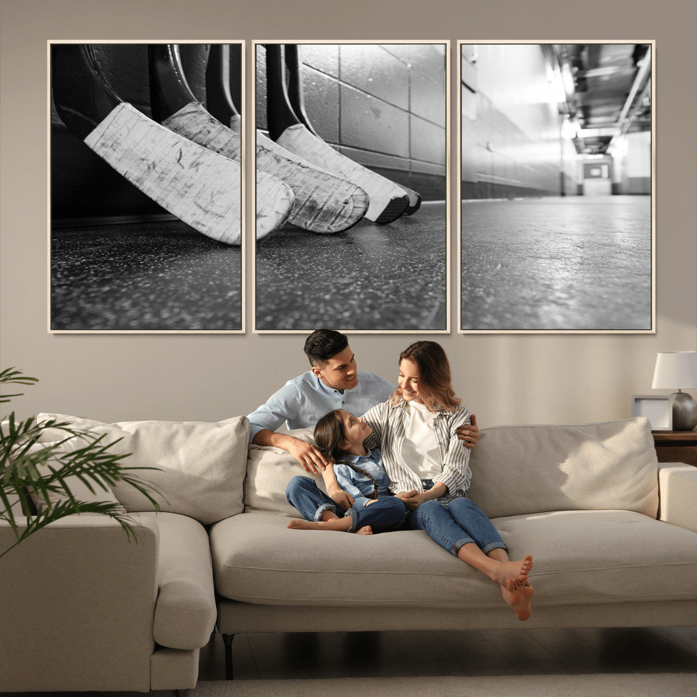 -Ice Hockey Wall Art Canvas Print